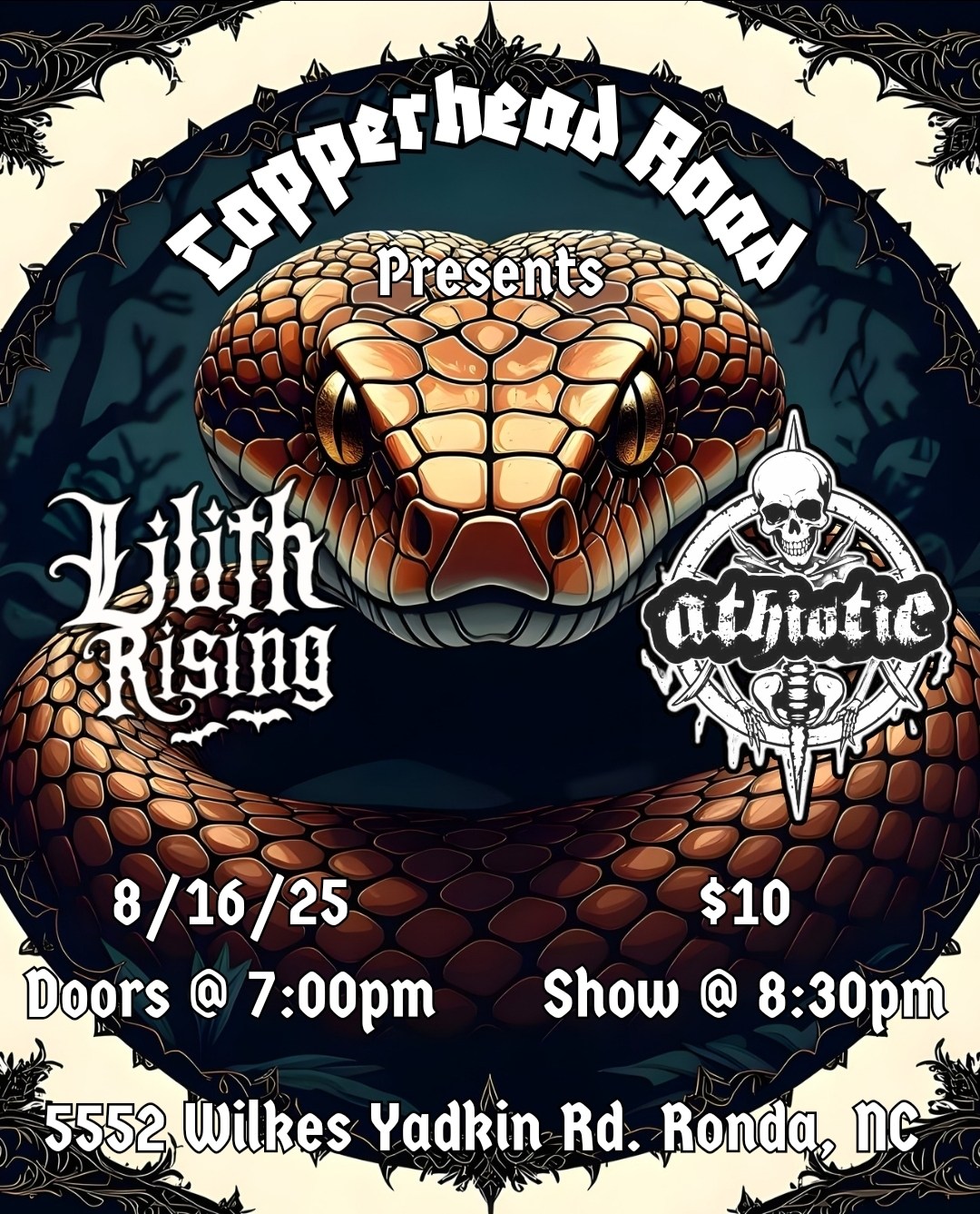 Lilith Rising & Athiotic at Copperhead Road