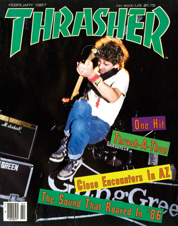 Chris Doherty / GangGreen 💥🛹🎸 Thrasher Magazine - 1987 / 📸: Mofo