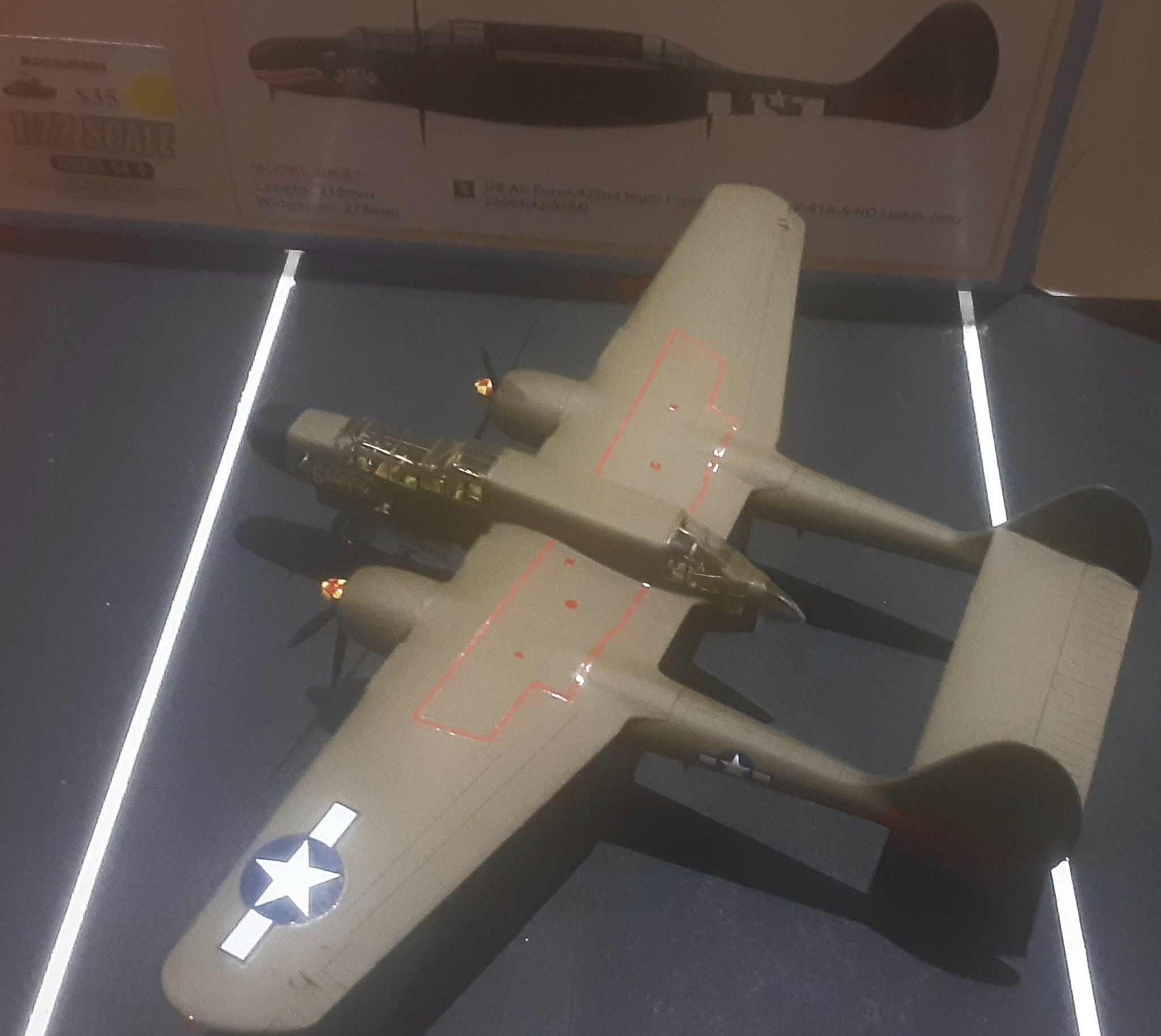 Maquette Avion GreatWall 1/48 Northrop P-61A Black Widow USAAF - Kit Plastique à Monter - Qualité Top
