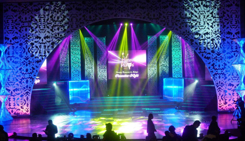 Beauty Pageant Stage Background || Background WITH LIGHTS And Flare 1