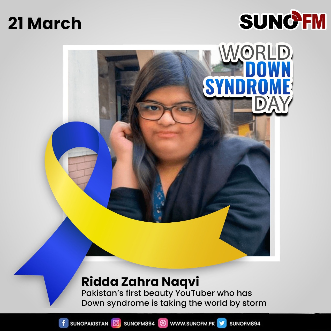SUNO - 🗓️ Every year World Down Syndrome Day is celebrated on 21 March ...