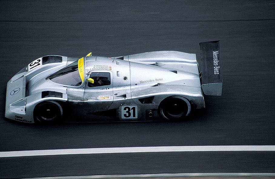 The Sauber Mercedes together with the gorgeous Kouros colour