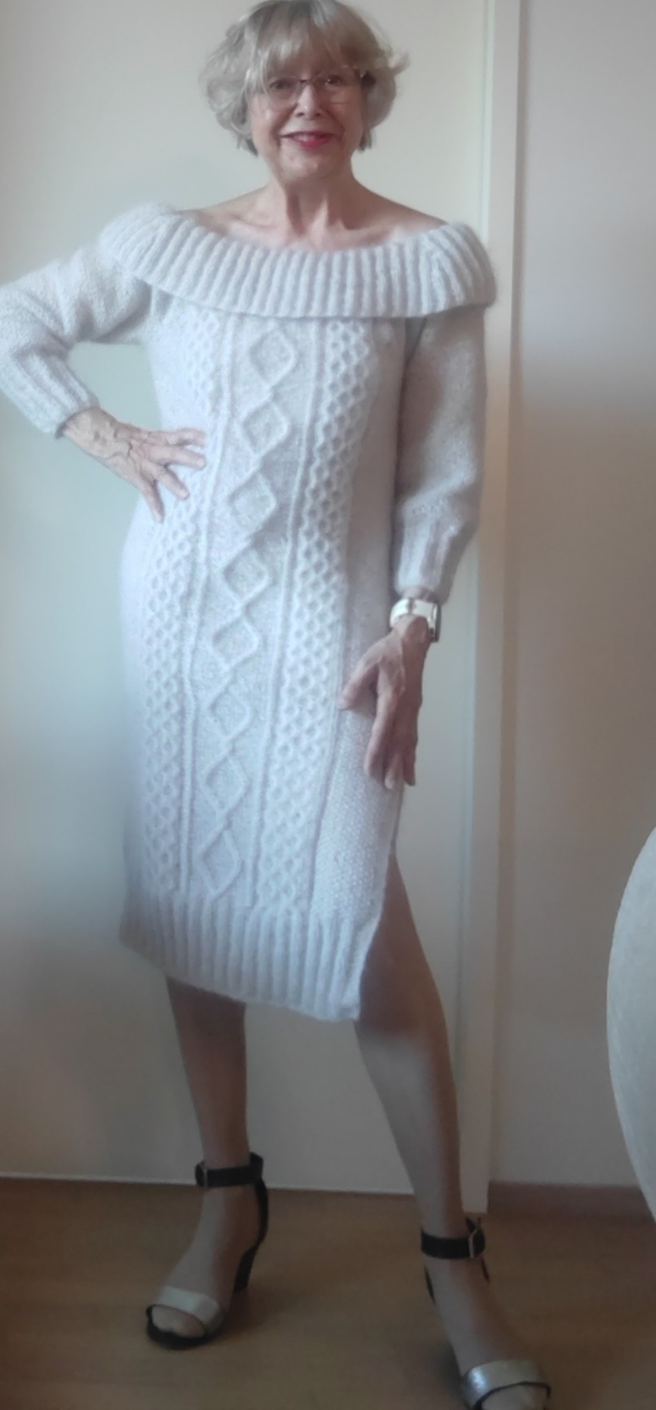 open lace back dress Chic Sheath Knitted Mini Wedding Guest Dress Square Neck Pleated Cocktail Dress COCOMELODY 966492908268, 7 Days / Brown / M