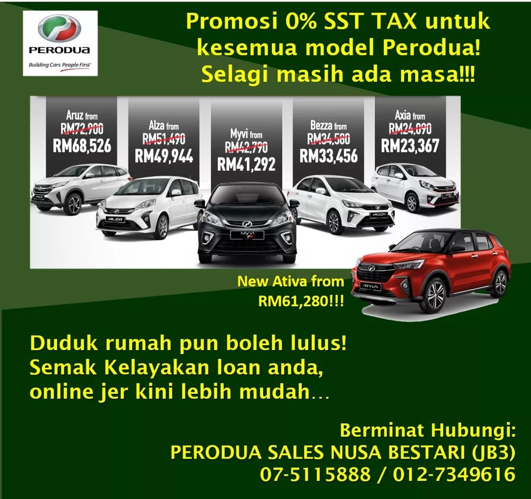 Perodua Sales Nusa Bestari Home Facebook