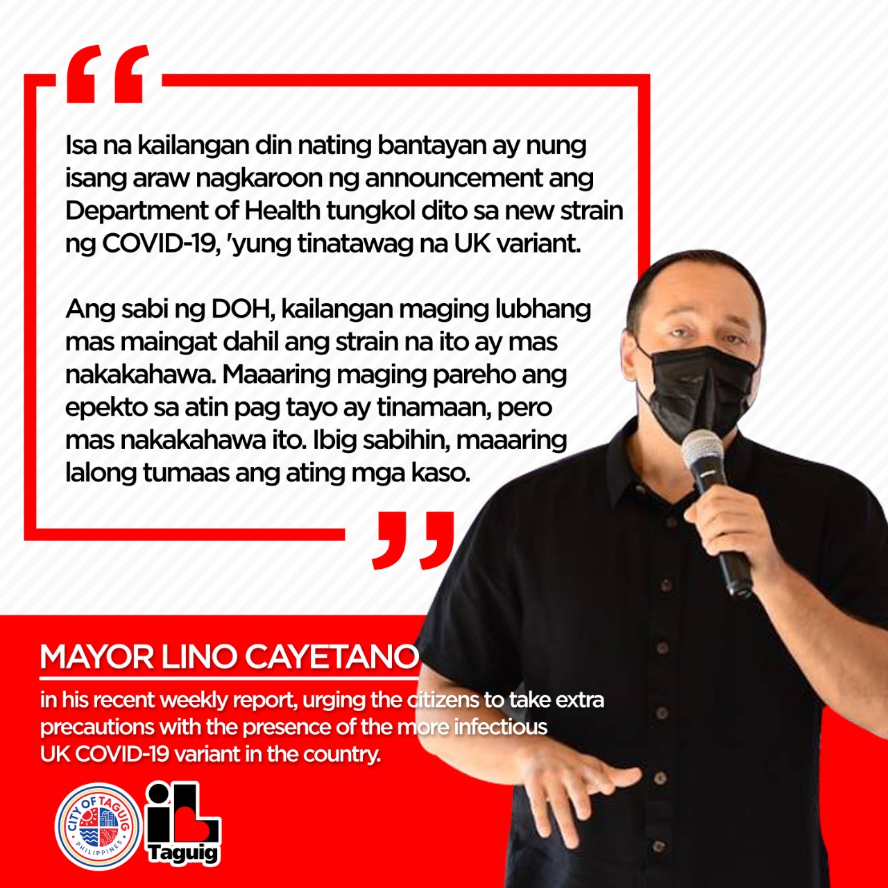 I Love Taguig - CONFIRMED: UK COVID-19 VARIANT NOW IN PH The Department ...