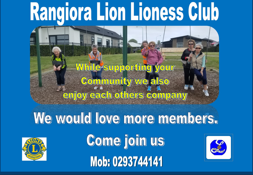 Rangiora Lions Lioness Club | Rangiora