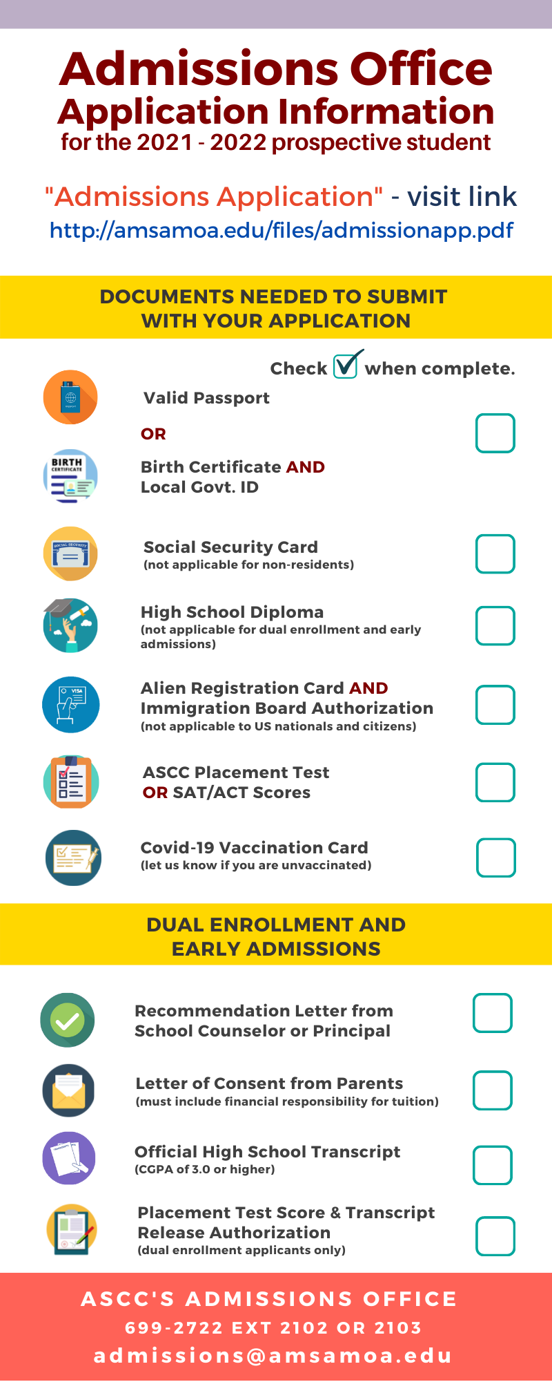 ASCC - Admissions Office | Pago Pago