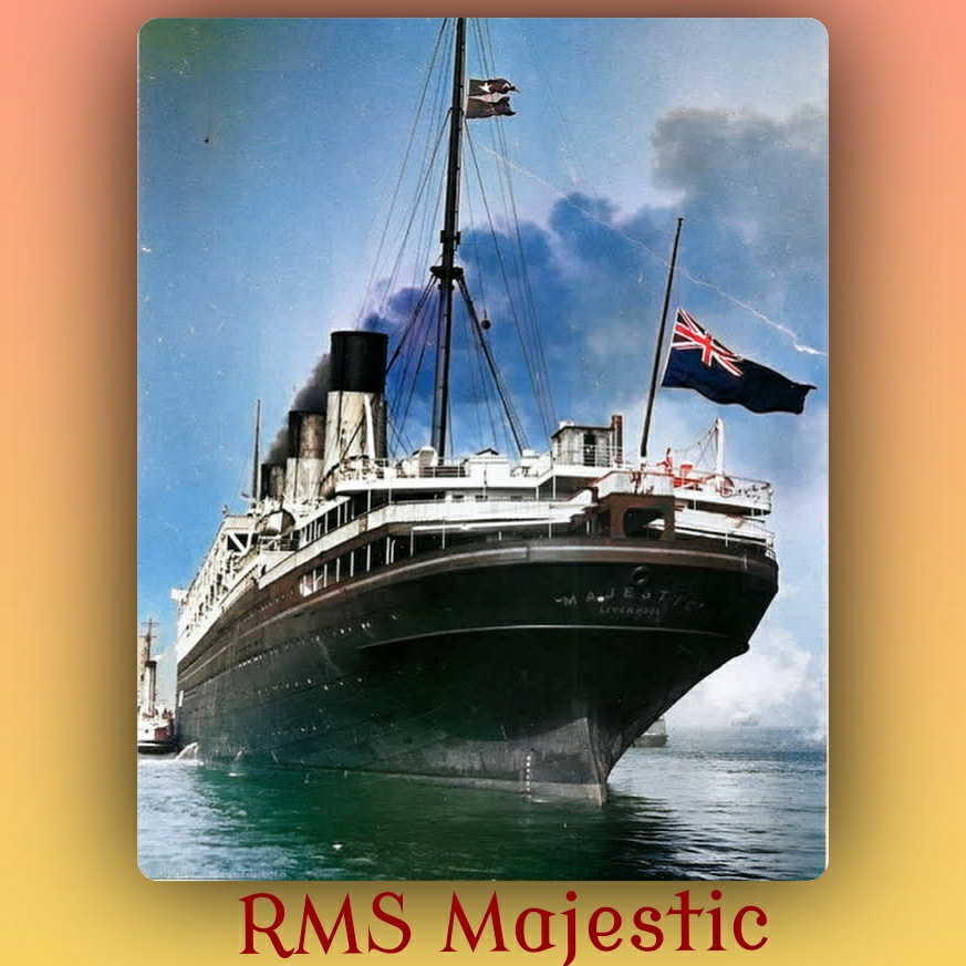 Safety at Sea - RMS Majestic #digitalcreative #digitalart #colorized # ...