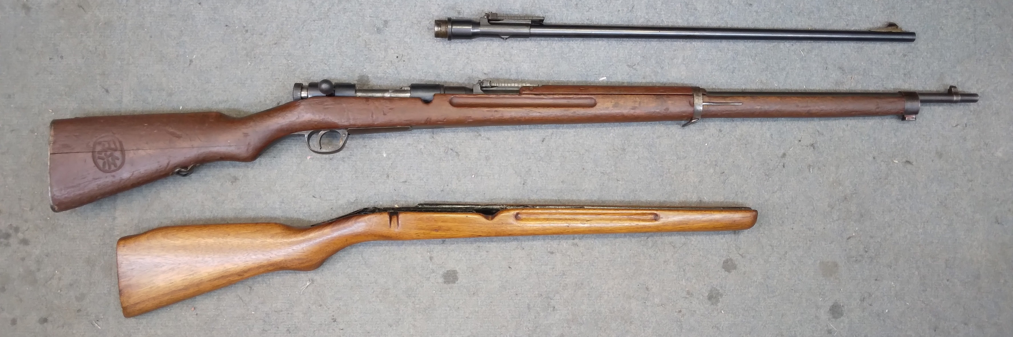 Restored sporterized Type 38 Arisaka rifle