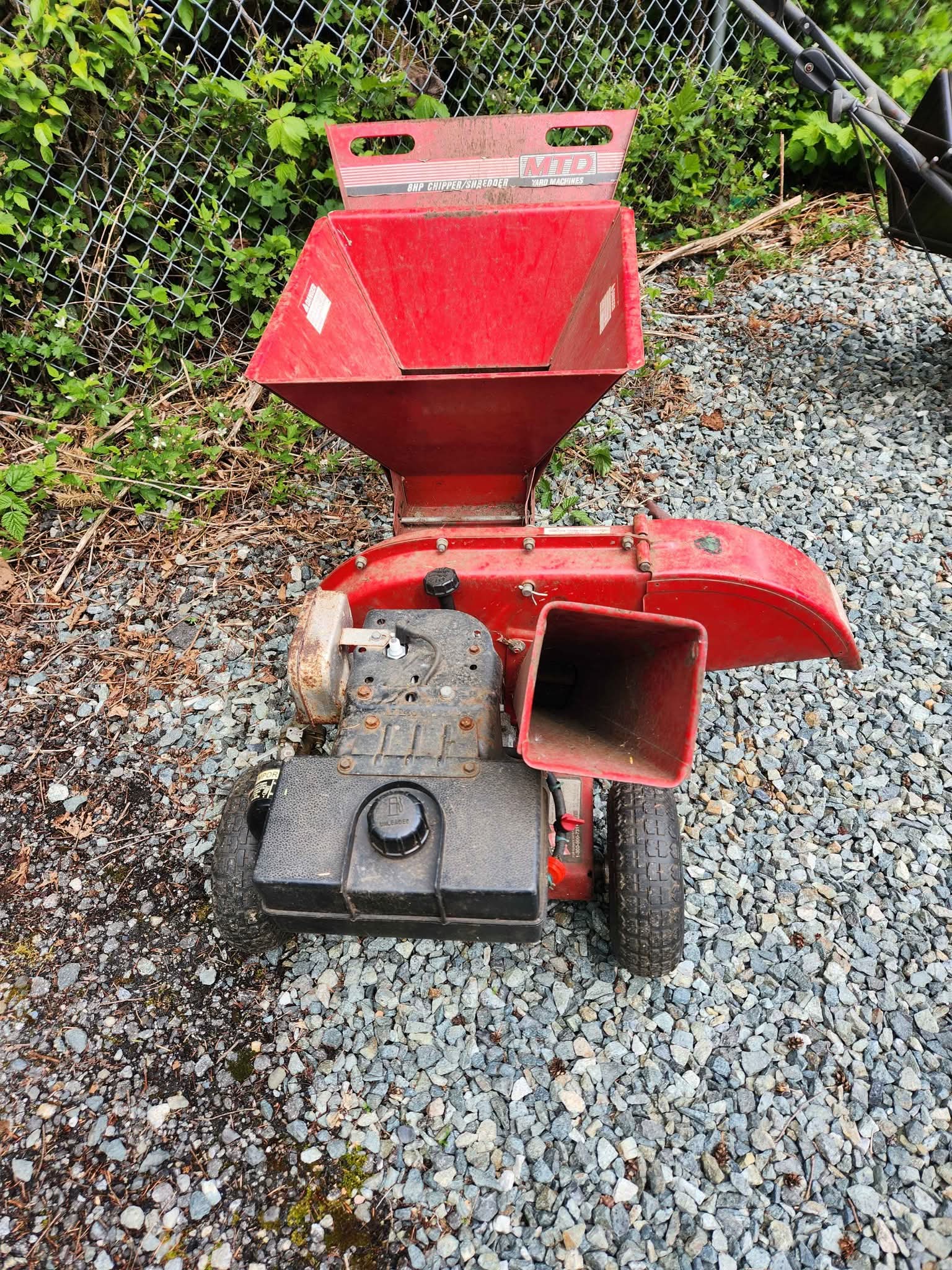 Mtd 8hp Chipper Shredder