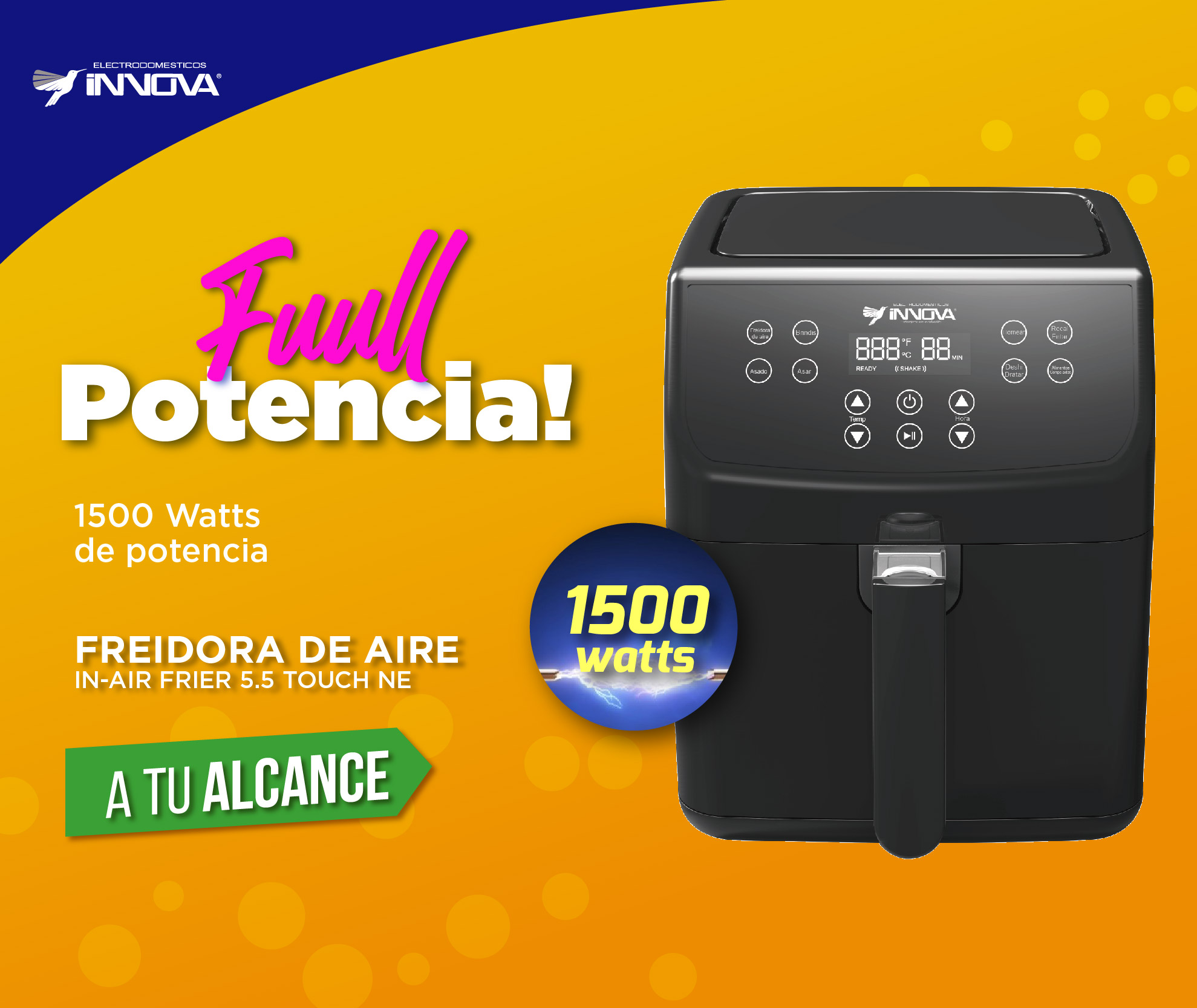 Innova - Nuestra #FreidoraDeAire In-Air Frier tiene...