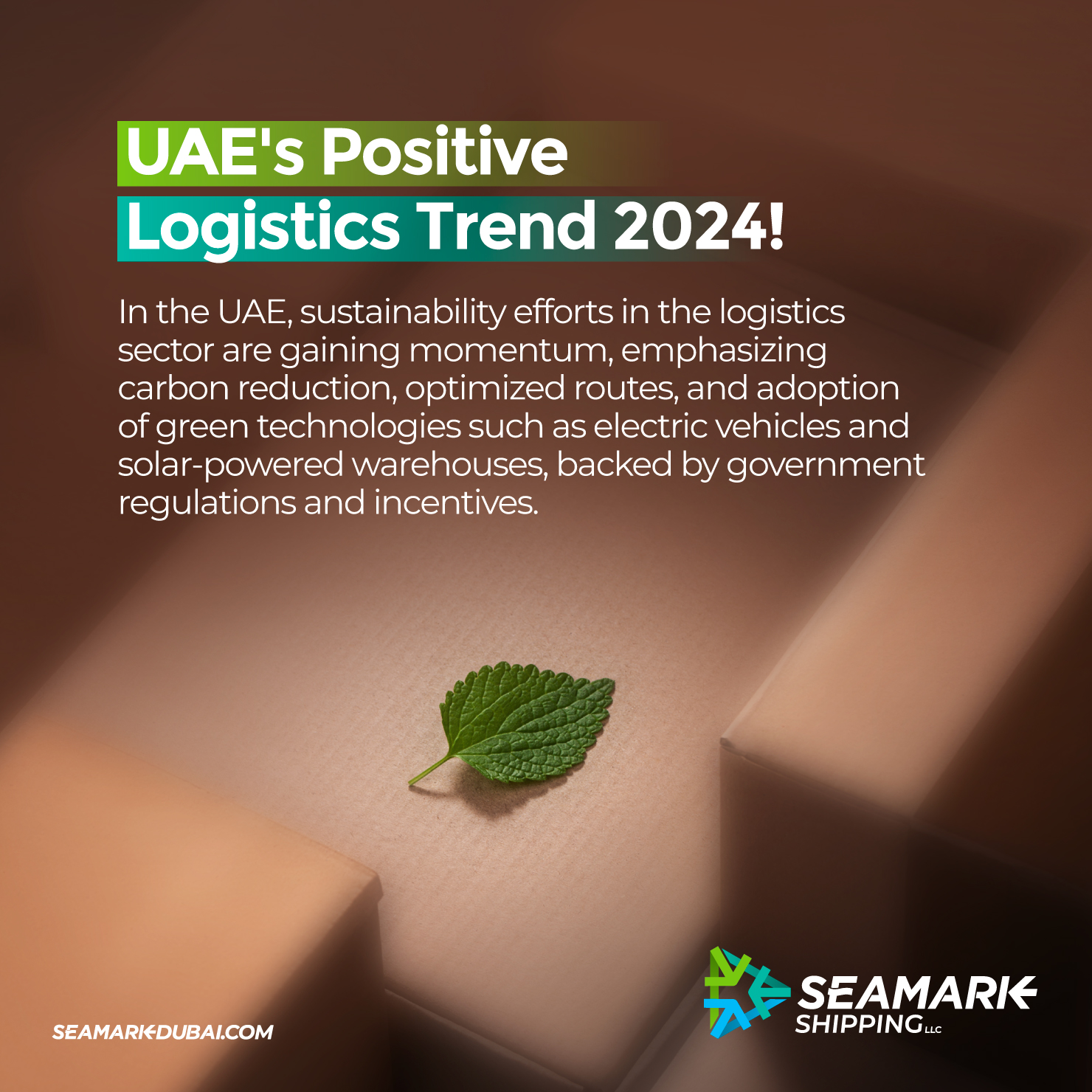 🌟 Embracing the future of logistics in... - Seamark Shipping