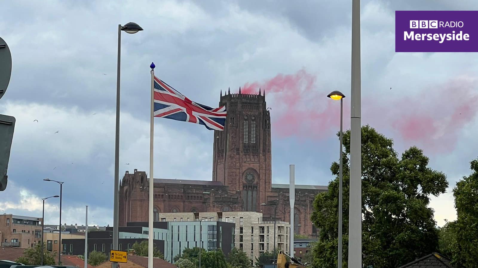 BBC Merseyside - 🔴 Even the Cathedral is red today with... | Facebook