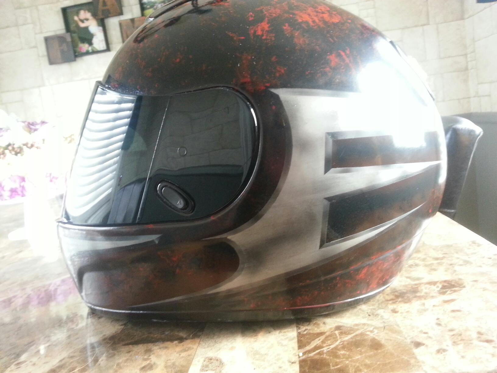bike helmet marble dip dye Iridescent Tribal Print Certified Soft Foam Skate Helmets Deep Fit Design Krash Girls' To Dye For