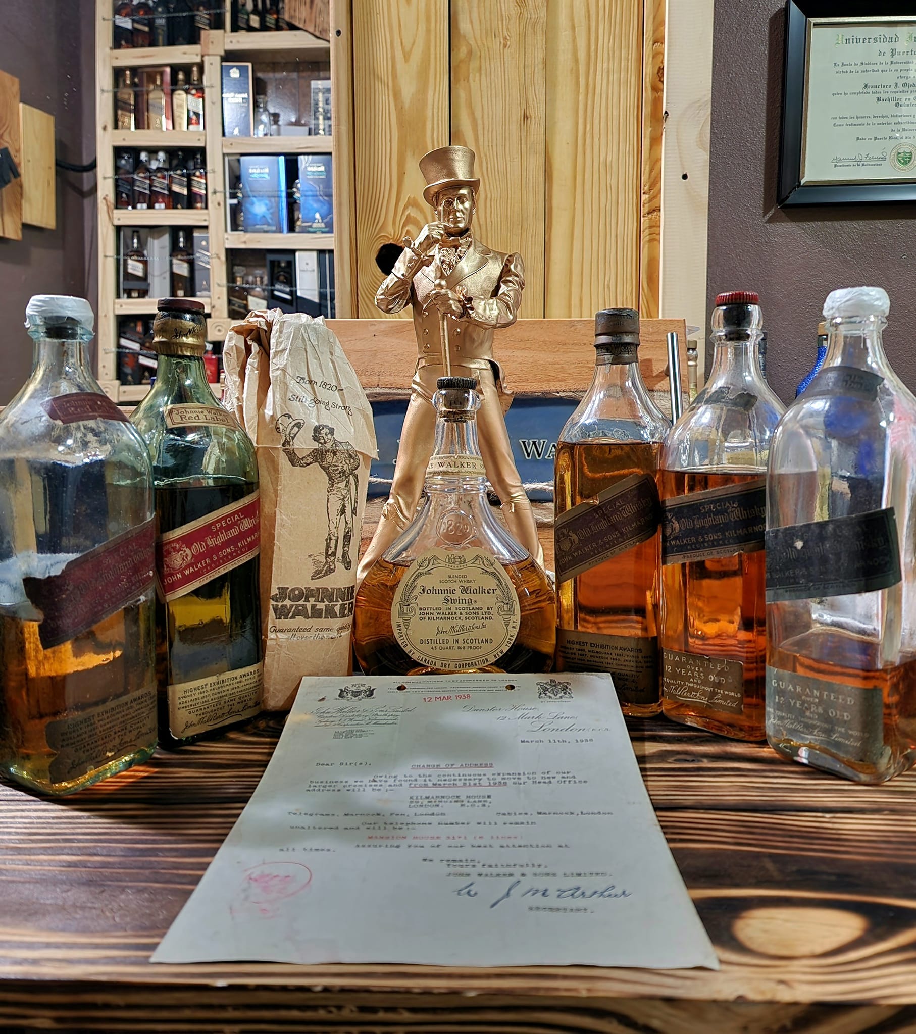 Las botellas mas antiguas y raras de mi colección de Johnnie