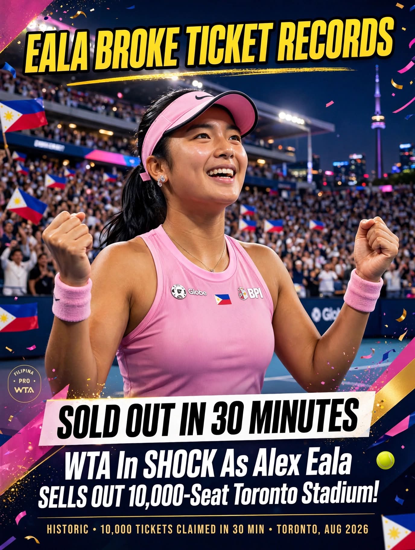 HISTORY IN THE MAKING AGAIN 🎫🔥 Another Alex Eala match