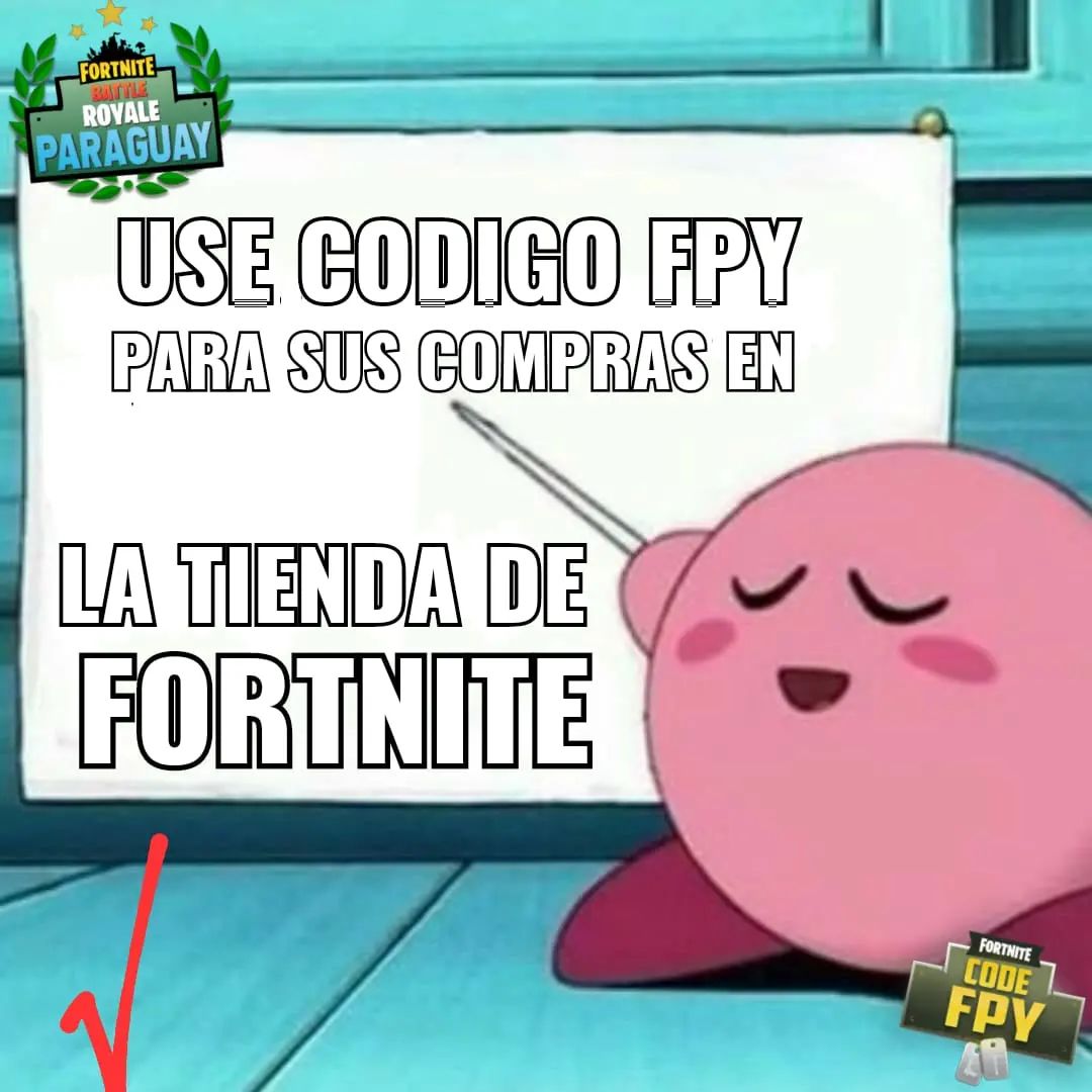 Ya saben que código usar. FPY. . . . .... - Fortnite Paraguay | Facebook
