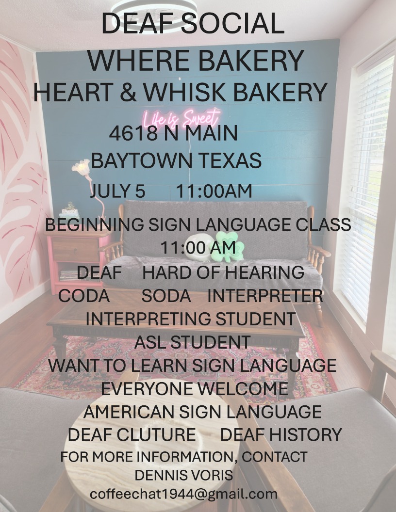 Houston ASL Interpreter Student Association | Join us for a Deaf Social ...
