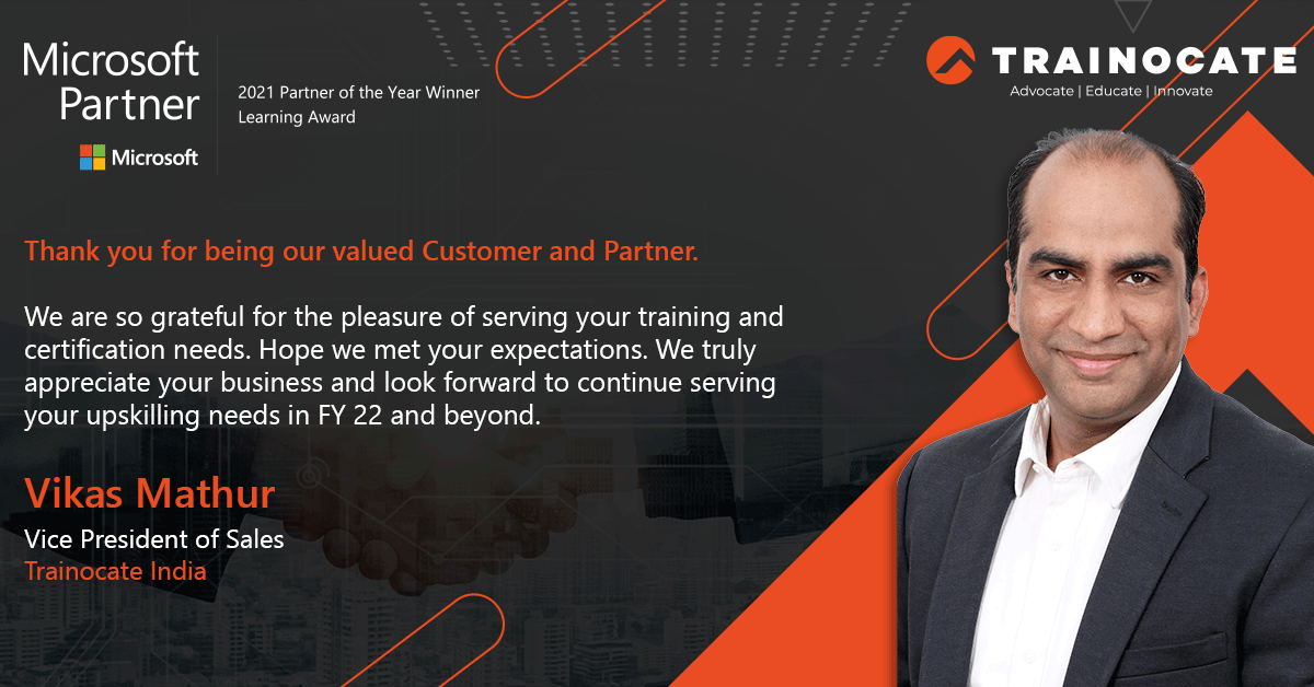 Trainocate India - Our Vice President of Sales, Vikas Mathur, thanks ...