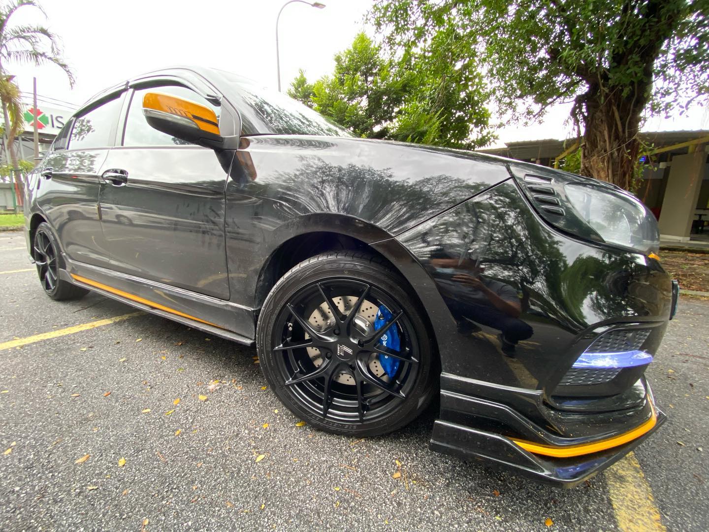Proton Saga with New 16 inch Lenso... - King of Rims Malaysia