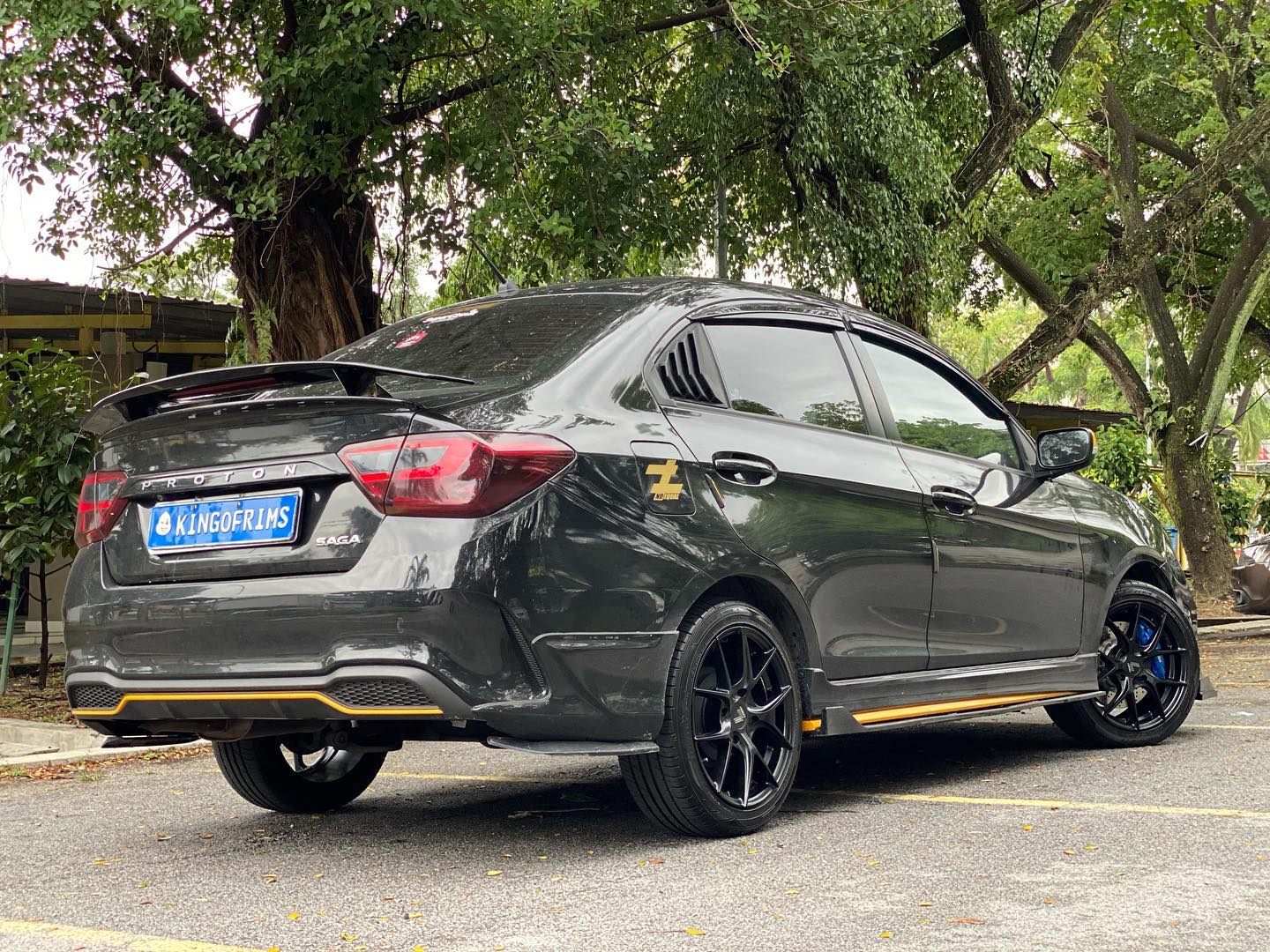 Proton Saga with New 16 inch Lenso... - King of Rims Malaysia