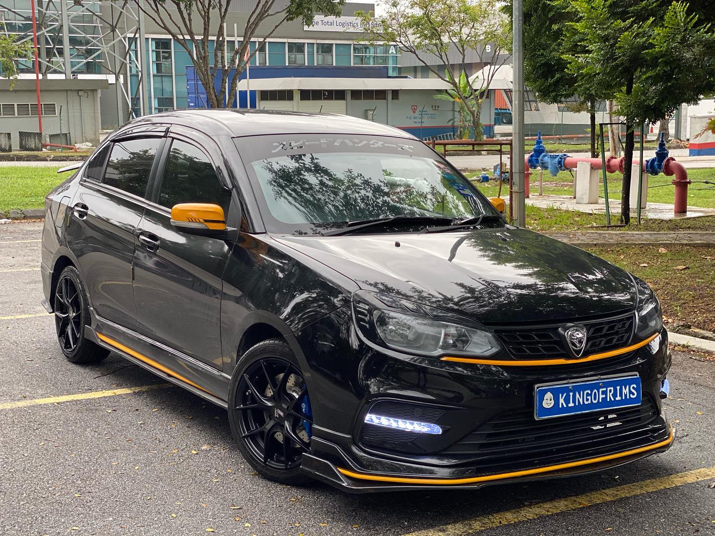 Proton Saga with New 16 inch Lenso... - King of Rims Malaysia