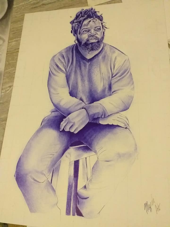 A3 pen drawing of #Big_Zulu Mzesh drawings