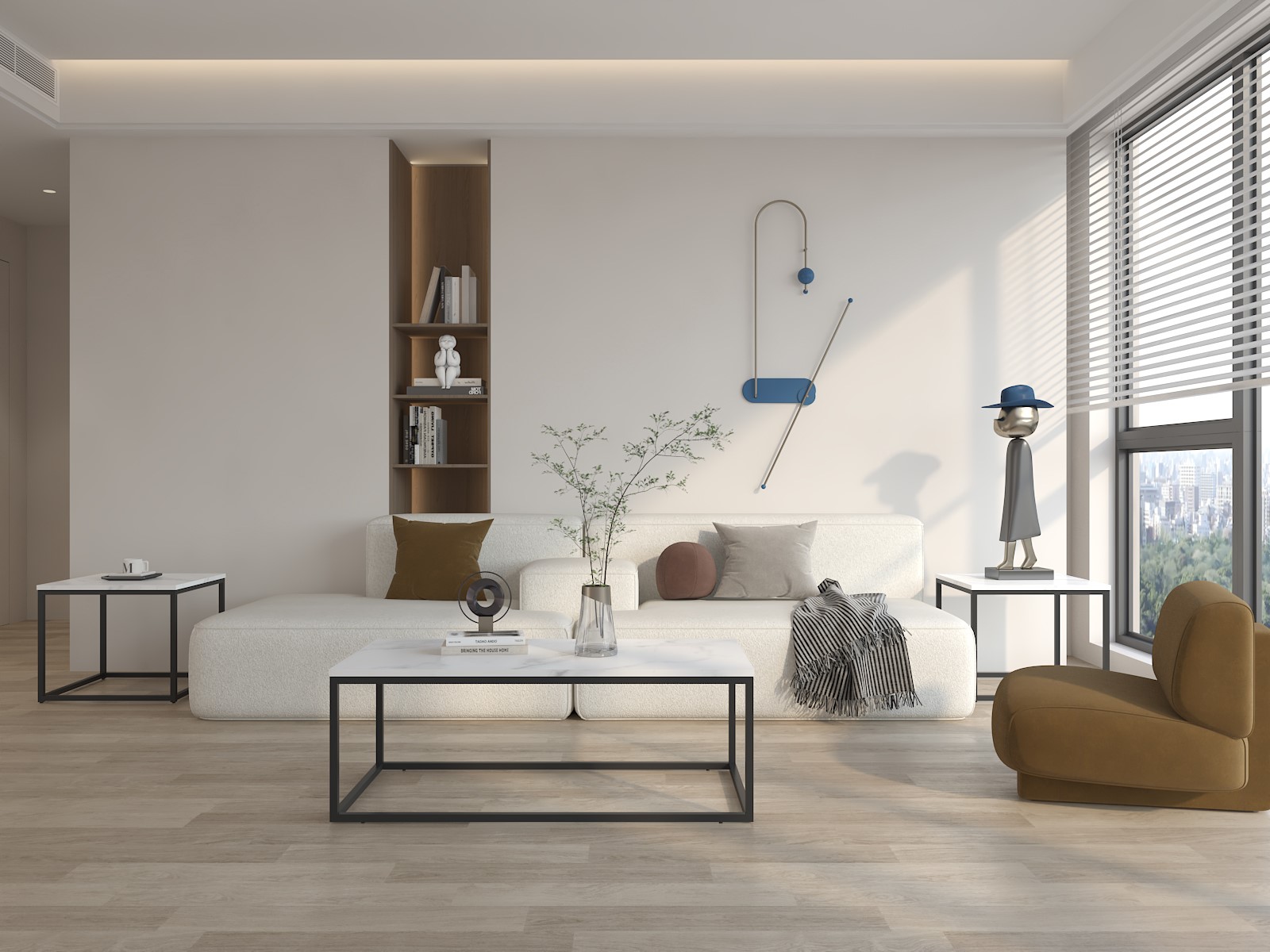 Elegant Narrow Dining Sideboard with PU Leather