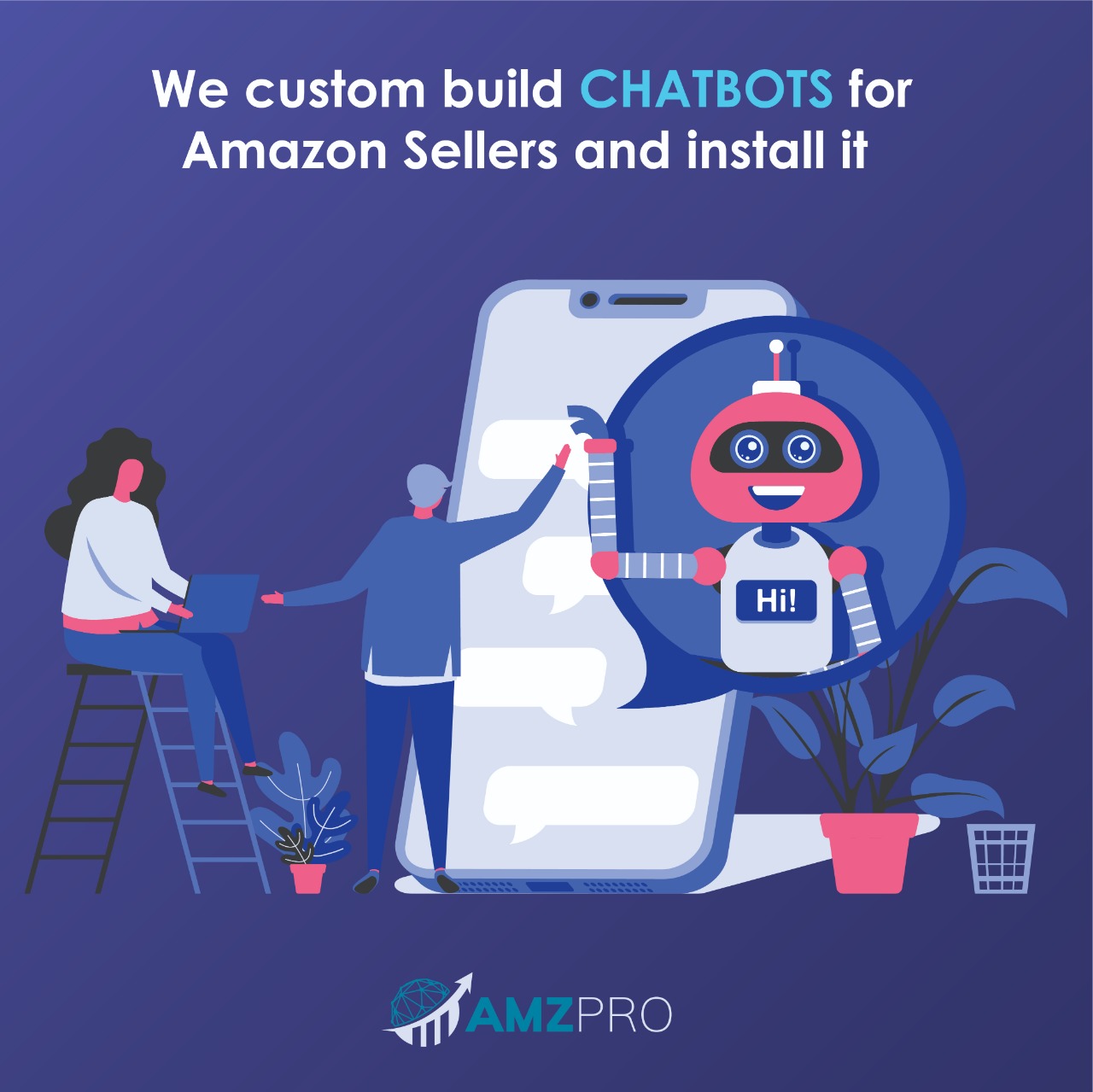 Chatbots For Amazon Sellers - Custom Design With Installation