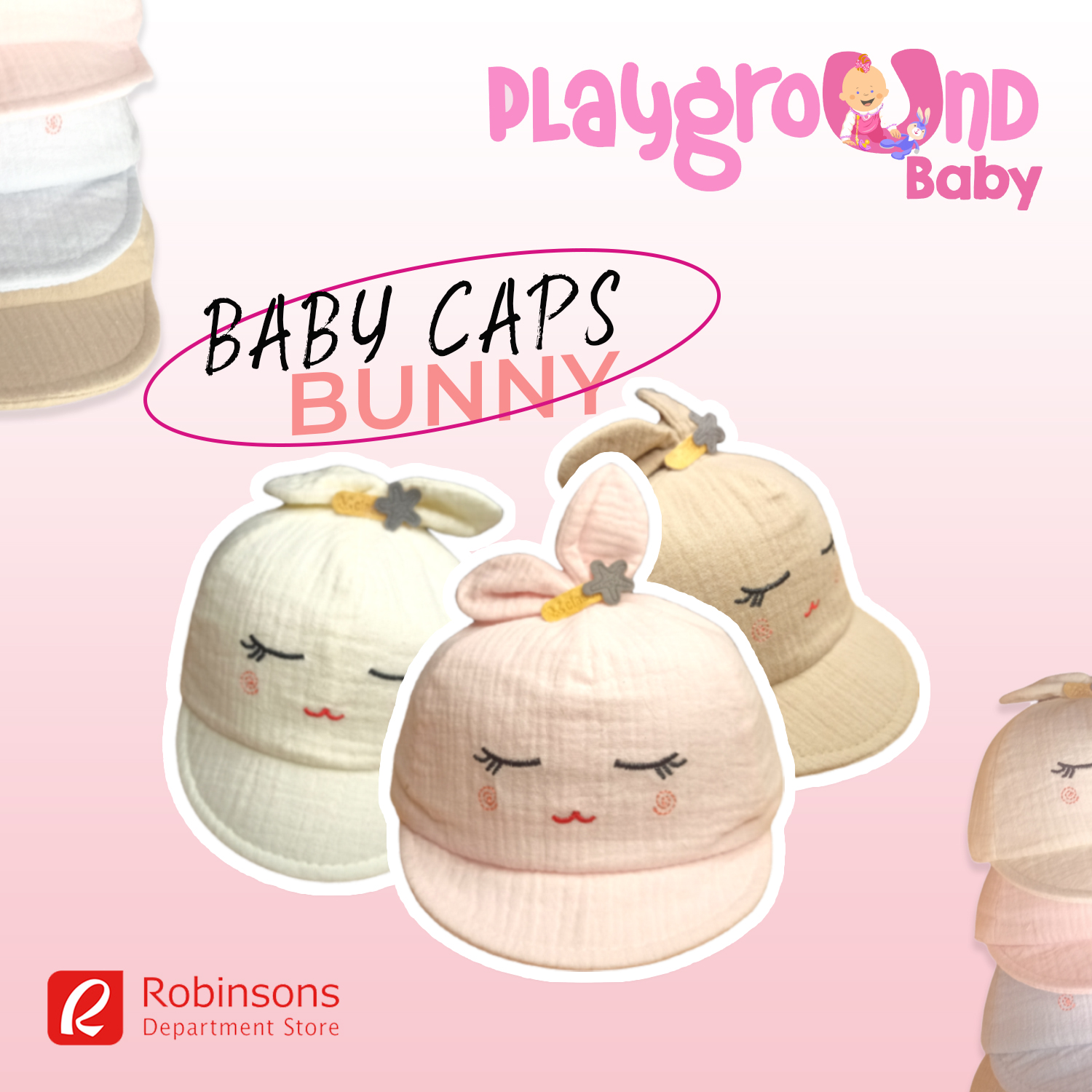Playground Accessories - Cute Baby Caps- Bunny for your little ones ...