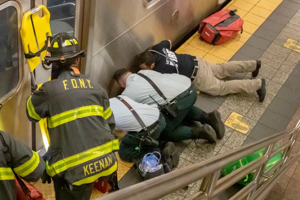 There are multiple subway delays after a person was hit and killed