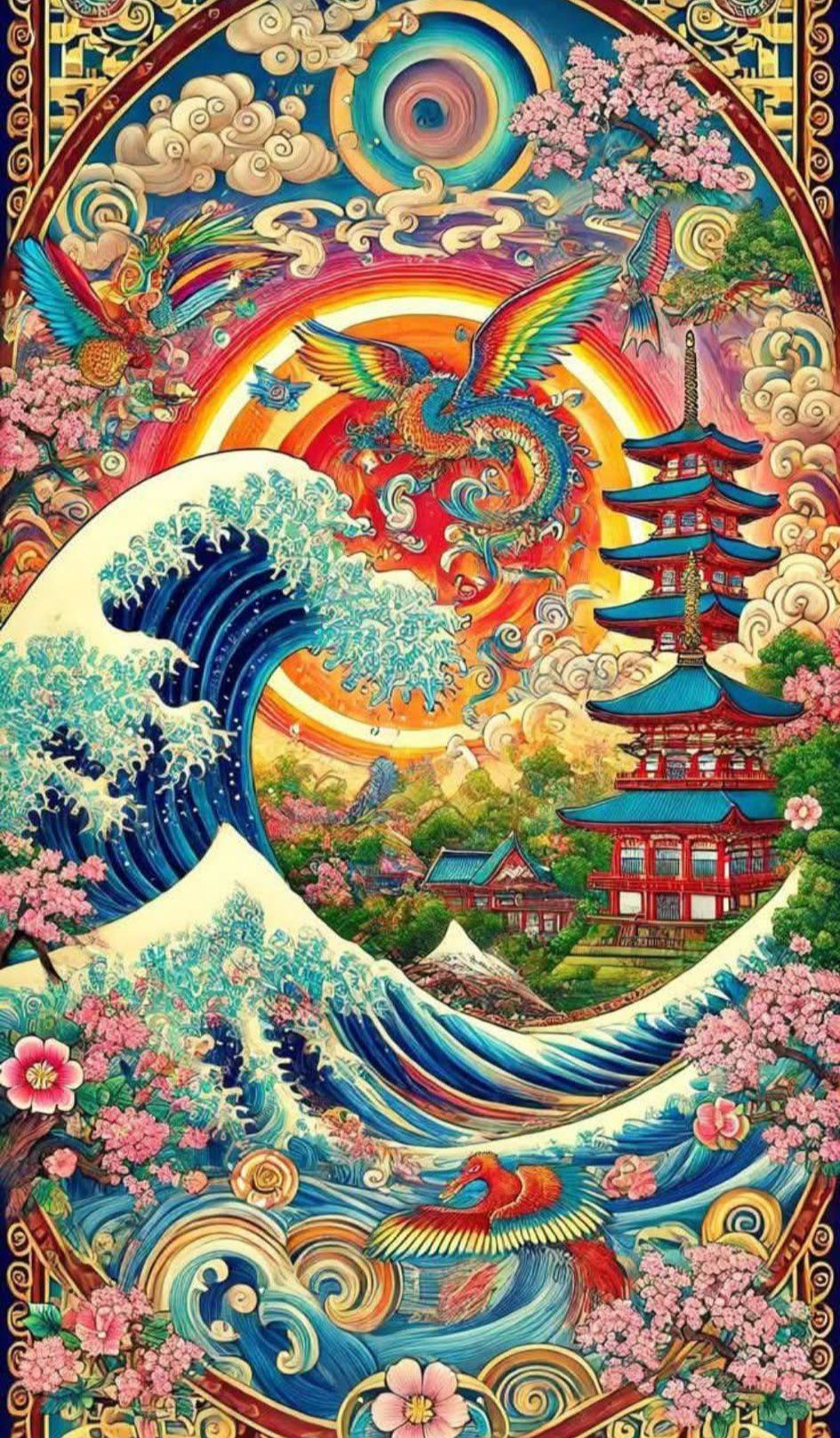 traditional Japanese art style
