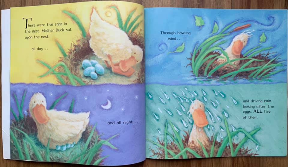 📚 ปกอ่อน สภาพดีมาก Ruby Flew Too! 💌 พ่อแม่เป็ดพร้อมไข่ทั้ง 5 ใบ ไข่ 4 ...