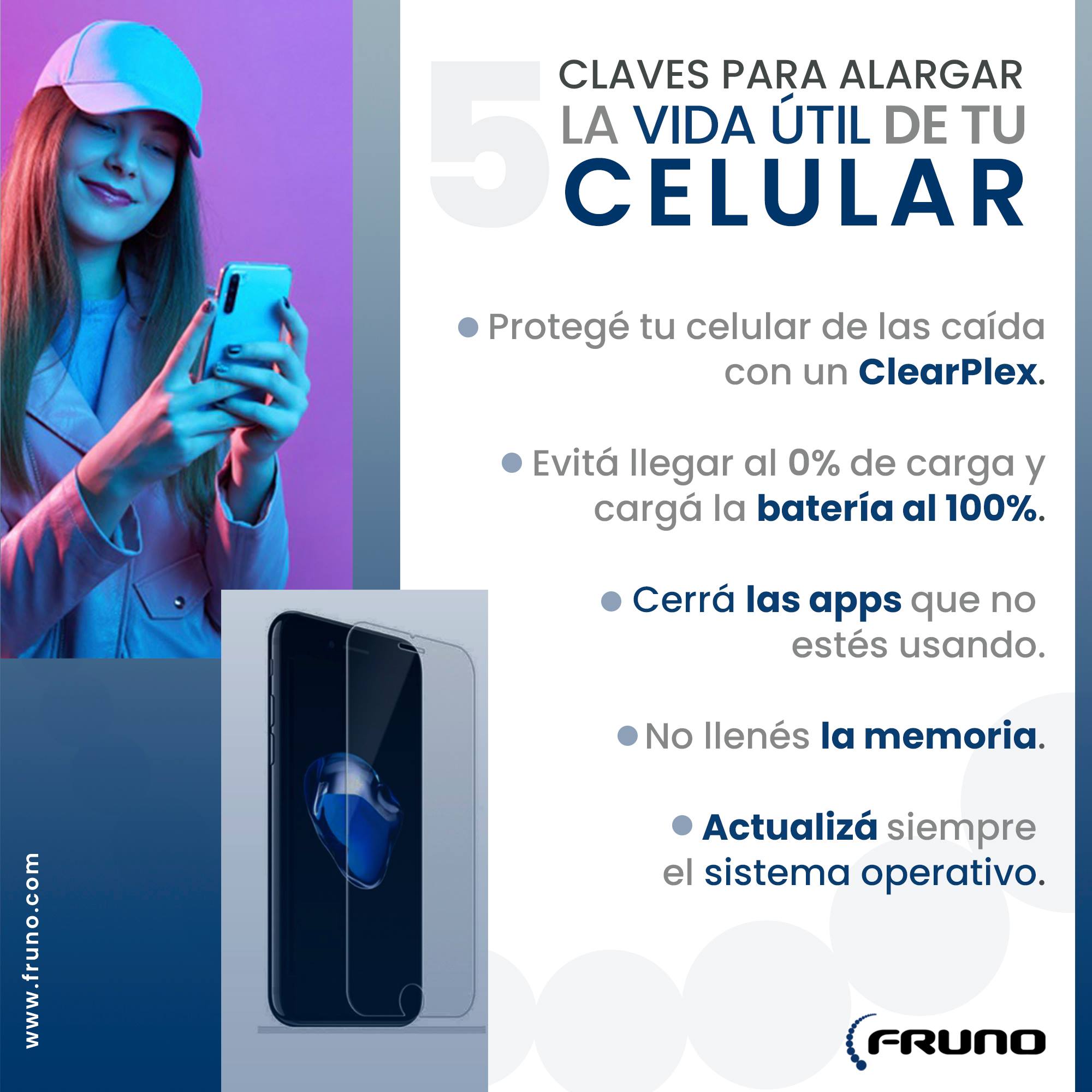 FRUNO - 5 Claves para alargar la vida útil de tu celular:📲...