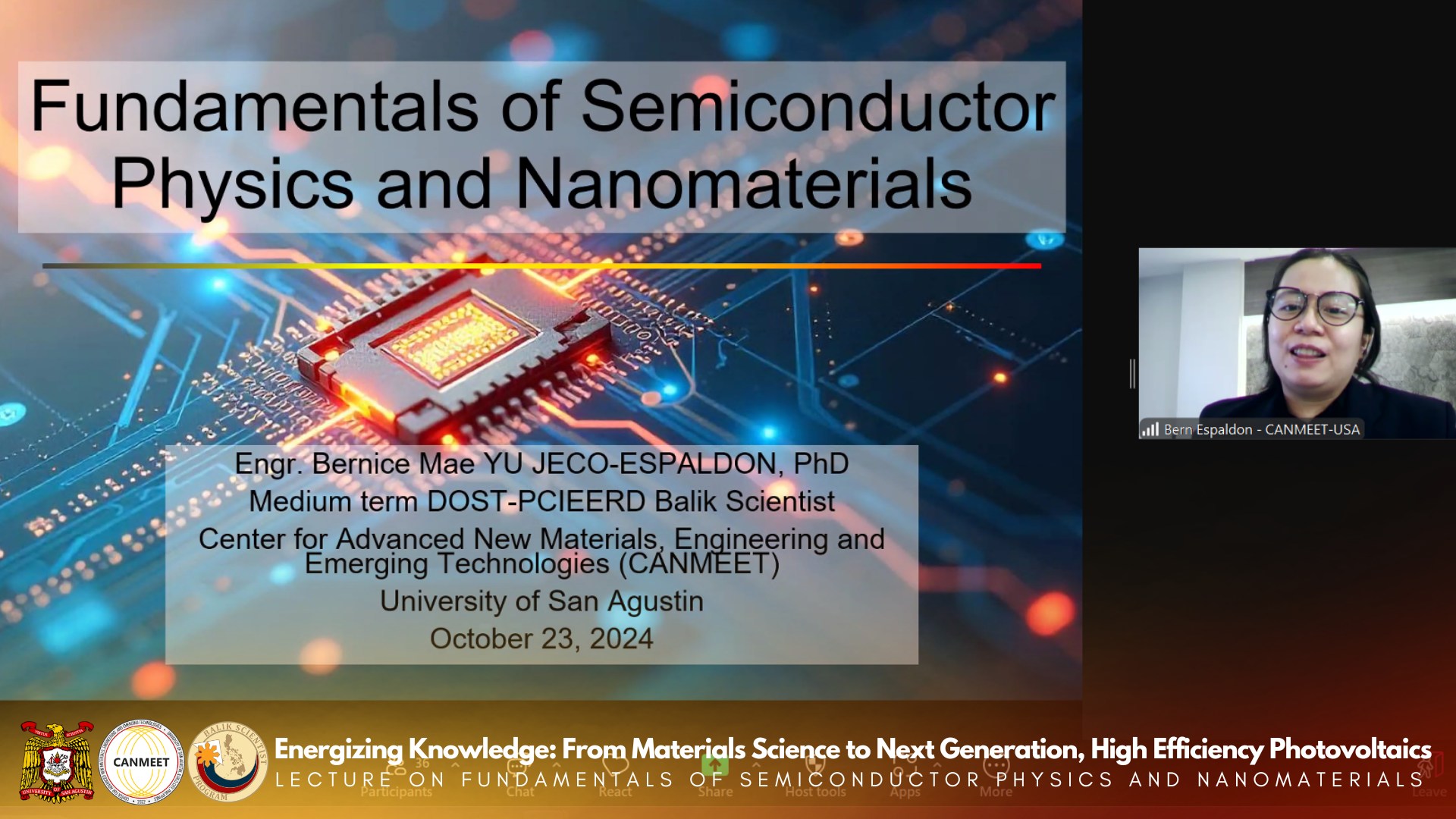 Center for Advanced New Materials, Engineering, and Emerging ...