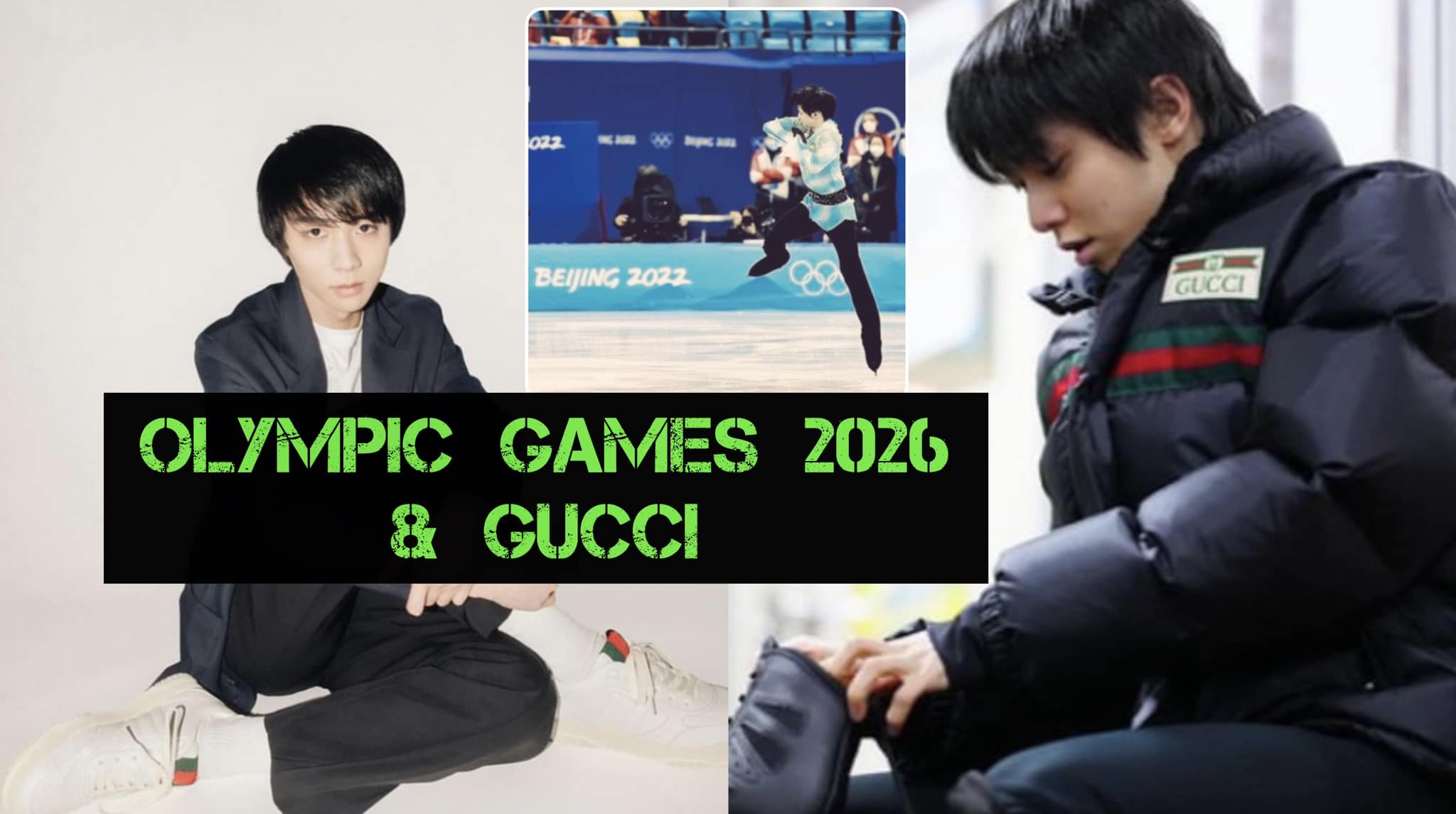 Yuzuru Hanyu featured in Gucci's Beyond Words booklet