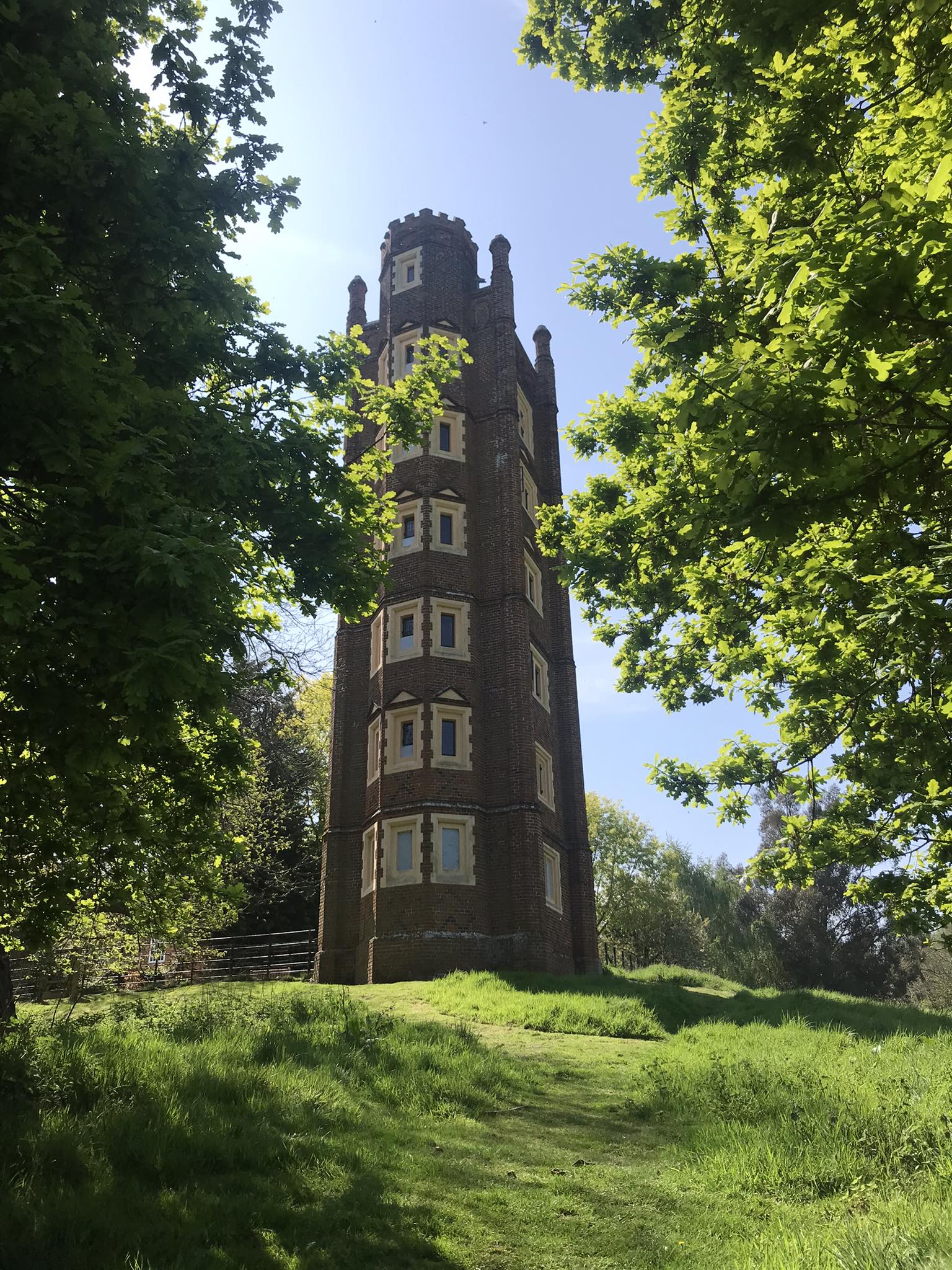 Vieille Photo Anglaise - Ipswich, Freston Tower, Tirage Albuminé Photomécanique Circa 1885