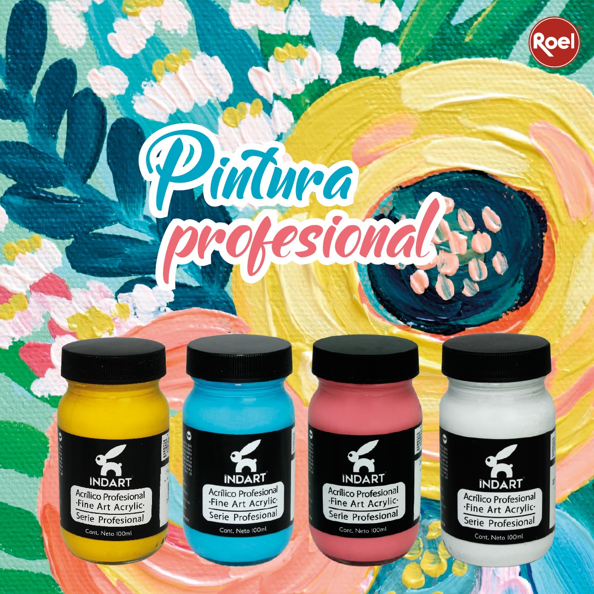 Roel Com - Pintura Acrílica Profesional Indart 56 Colores... | Facebook