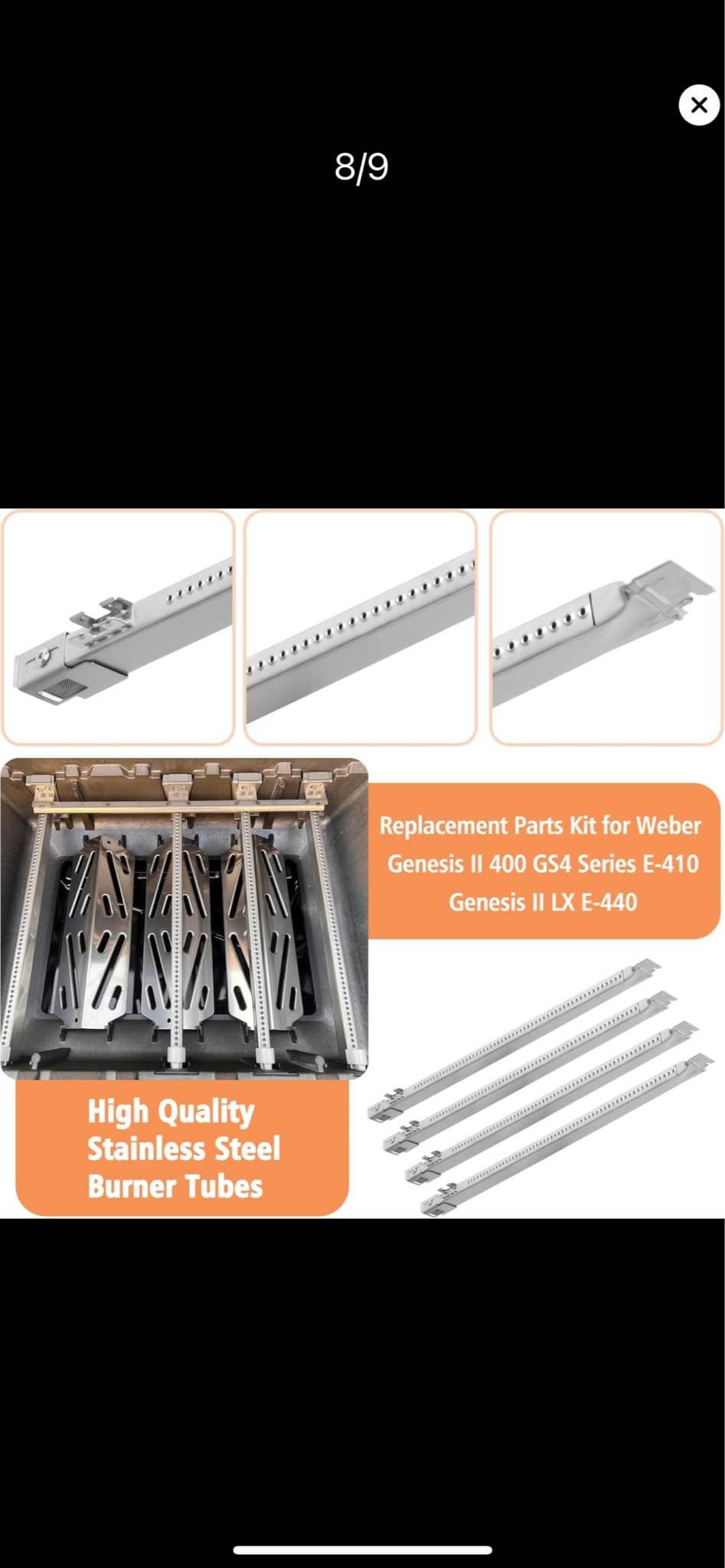 Grill replacement parts for weber genesis ii barbecues grills
