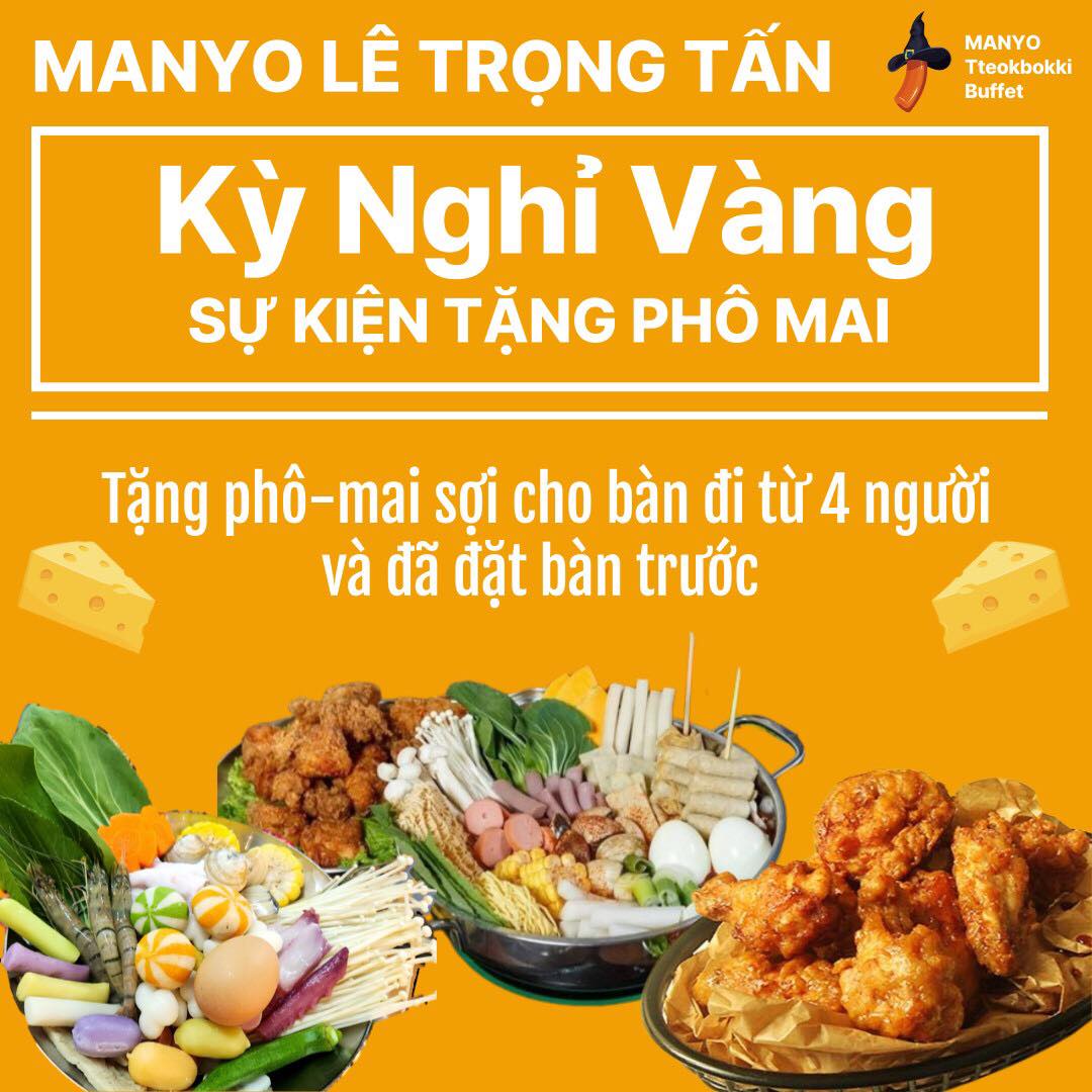 KỲ NGHỈ VÀNG cùng... - MANYO Tteokbokki Buffet - Lê Trọng Tấn | Facebook