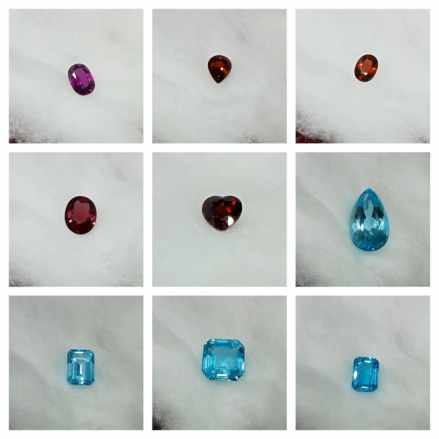 ECER / BORONGAN 1. Natural Red Garnet - Ring Monel Doff HM Size 8 