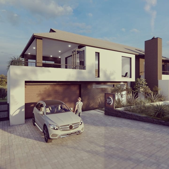 Concept design for double storey... - Linelab Architects
