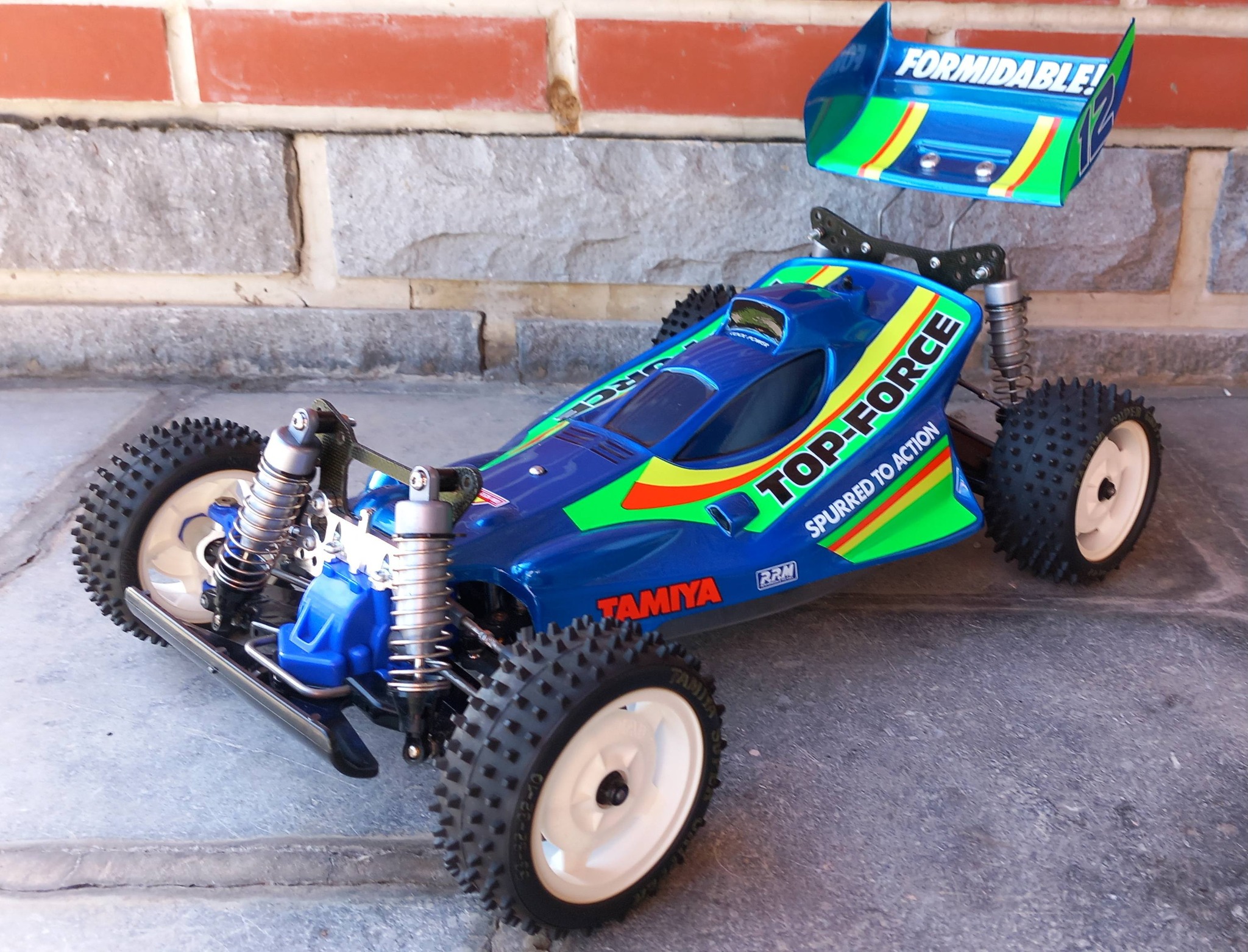 Tamiya Top force original with hop-up, blue and Transpeed ms motor