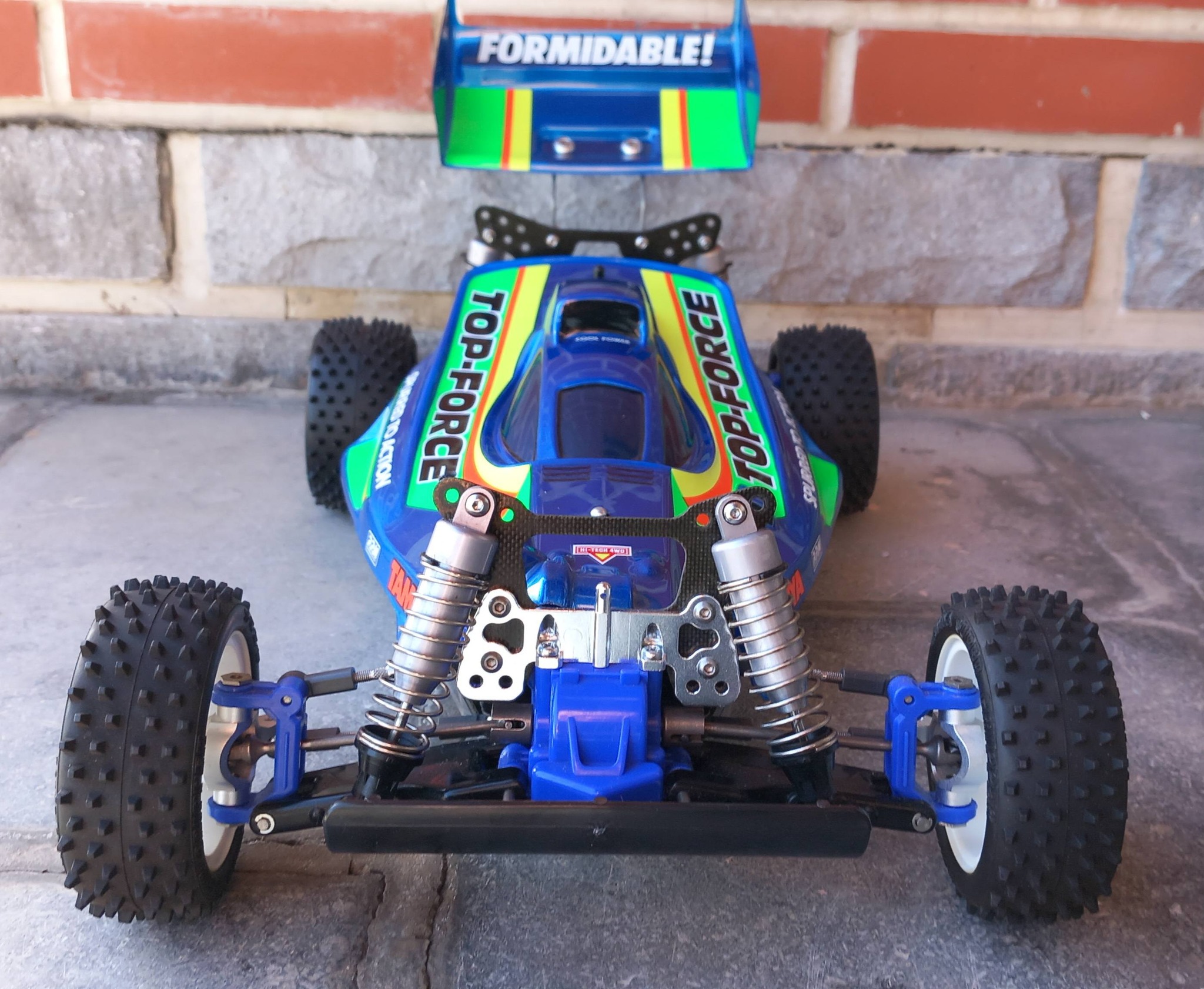 Tamiya Top force original with hop-up, blue and Transpeed ms motor