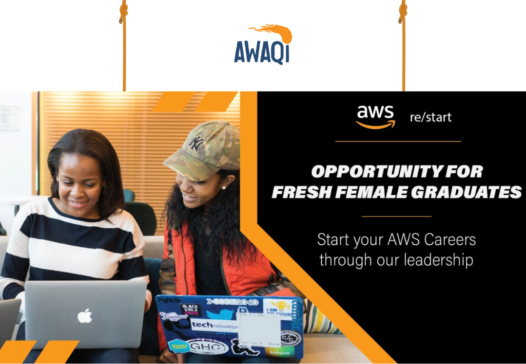 Awaqi - 🔈Free online course for female graduates! AWS is... | Facebook