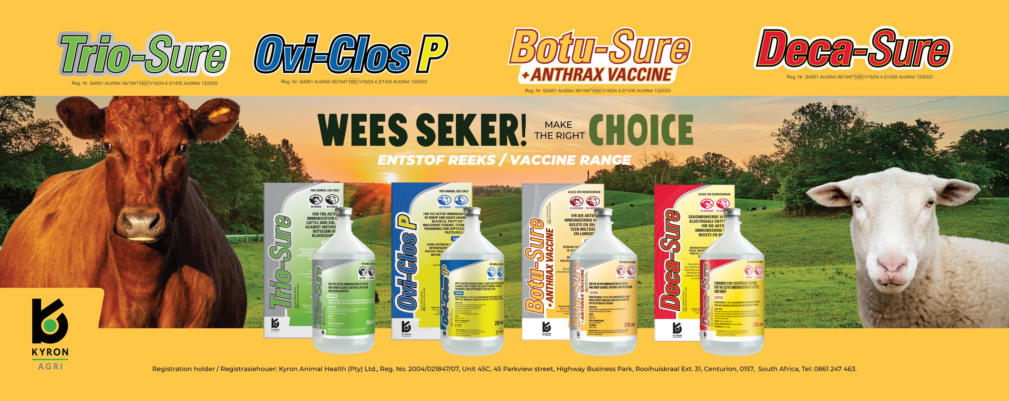 Kyron Agri’s vaccines range are... - Kyron Animal Health | Facebook