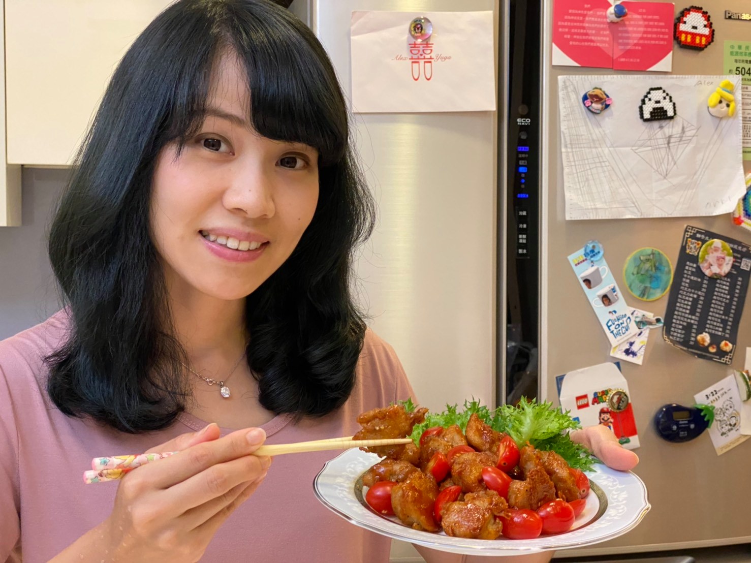 台客劇場 TKstory - 「京都排骨」與番茄超素配的。兒子說: 這是真的肉耶！...