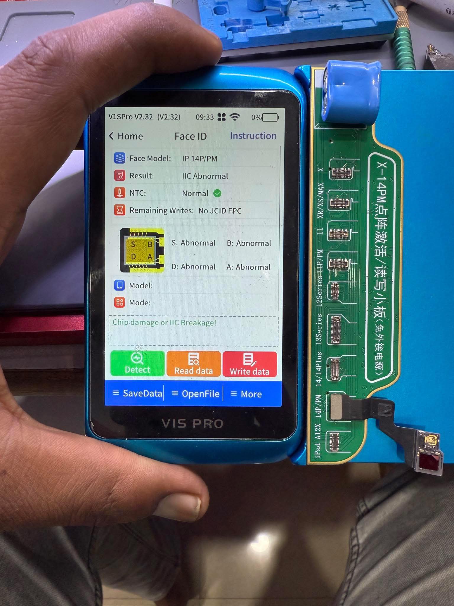Iphone 14 pro face id i2c break error solution?