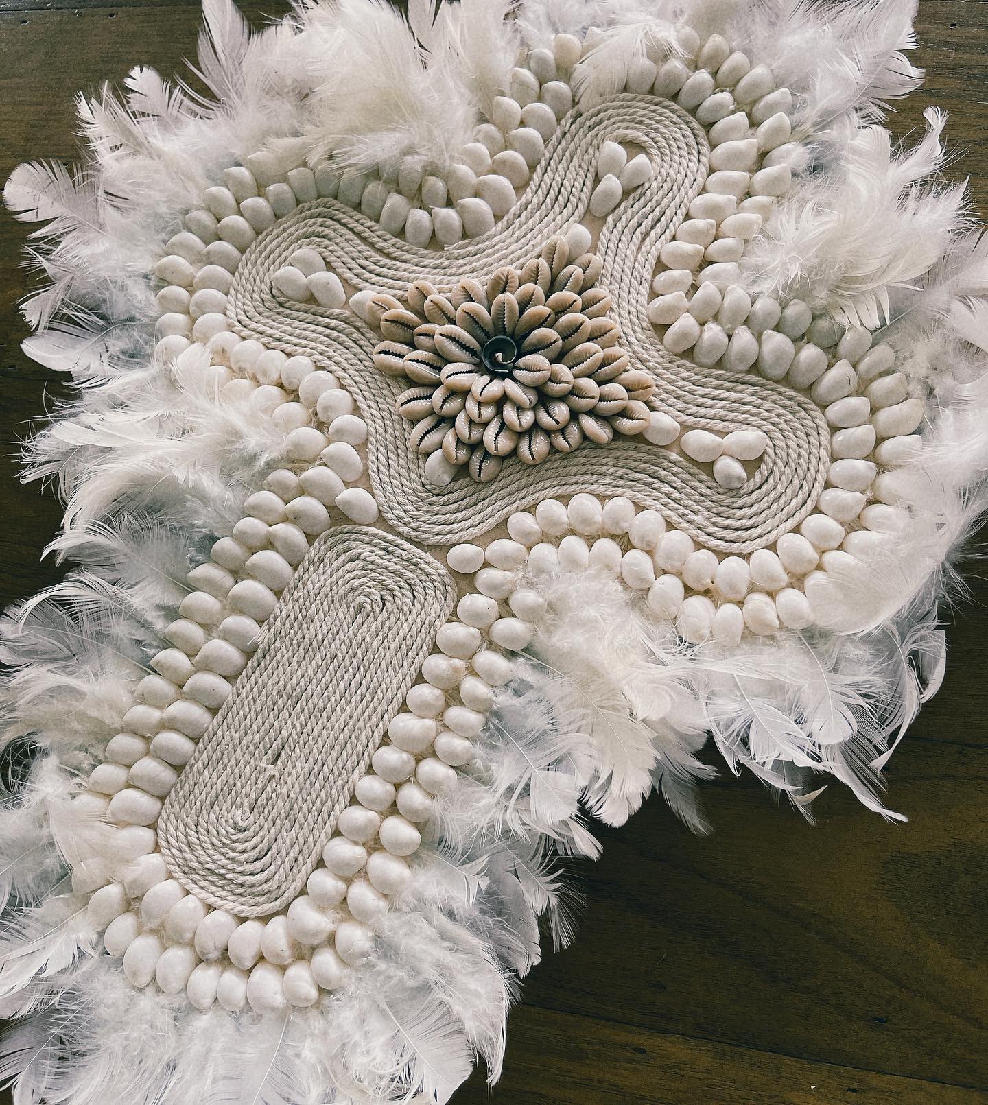 Name On Me - Shell & feather extra large cross stunning🤍...