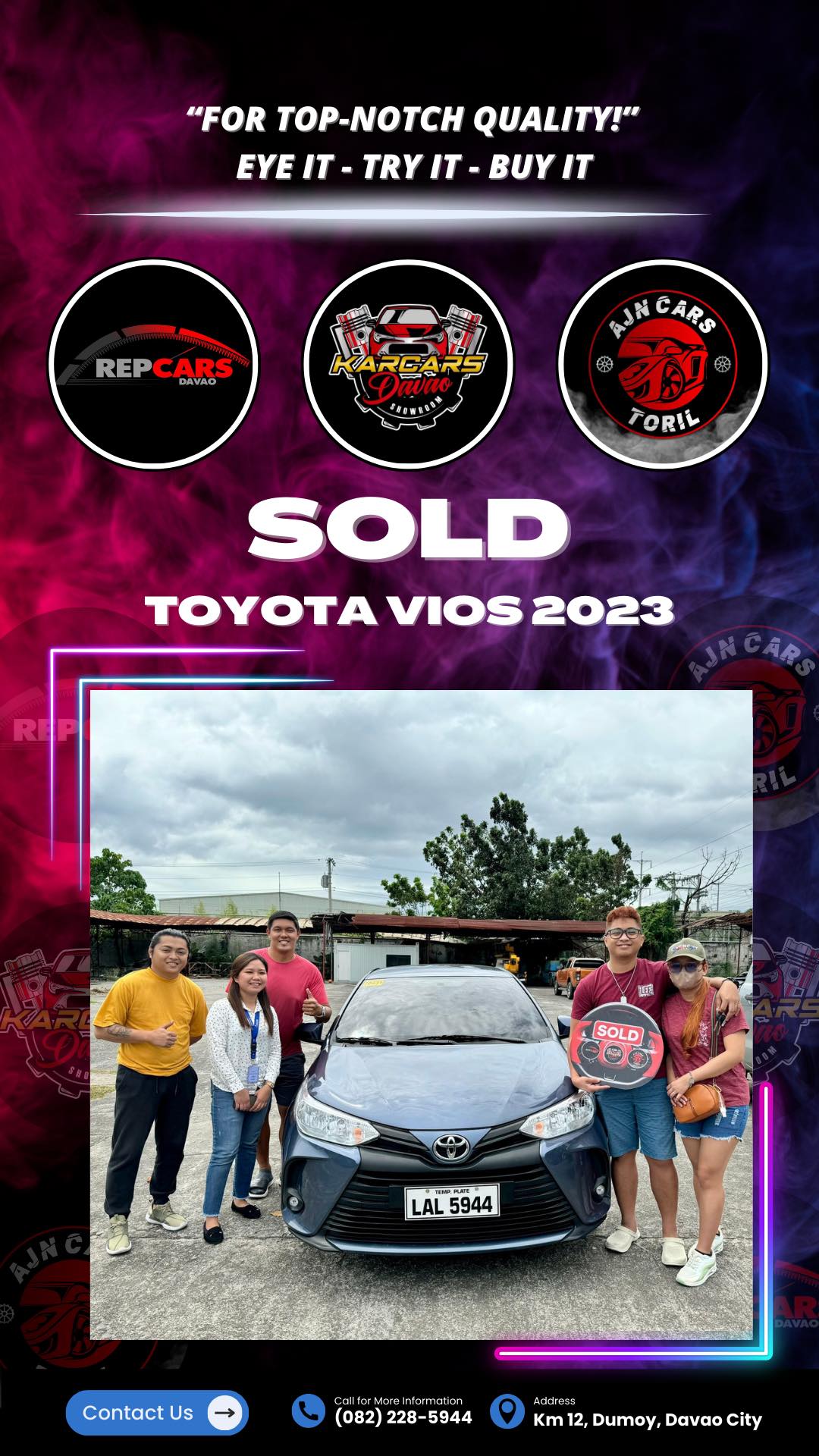 RepCars Davao - SOLD 2023 TOYOTA VIOS XLE! Thank you buyer...